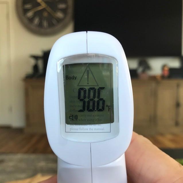 Berrcom Thermometer, 3 in 1 Contactless Infrared Fever Check Thermometer for Forehead, Ideal for Baby, Infant, Kids, and Adults, Batteries Not Included, JXB-178 (White) customer photo 2