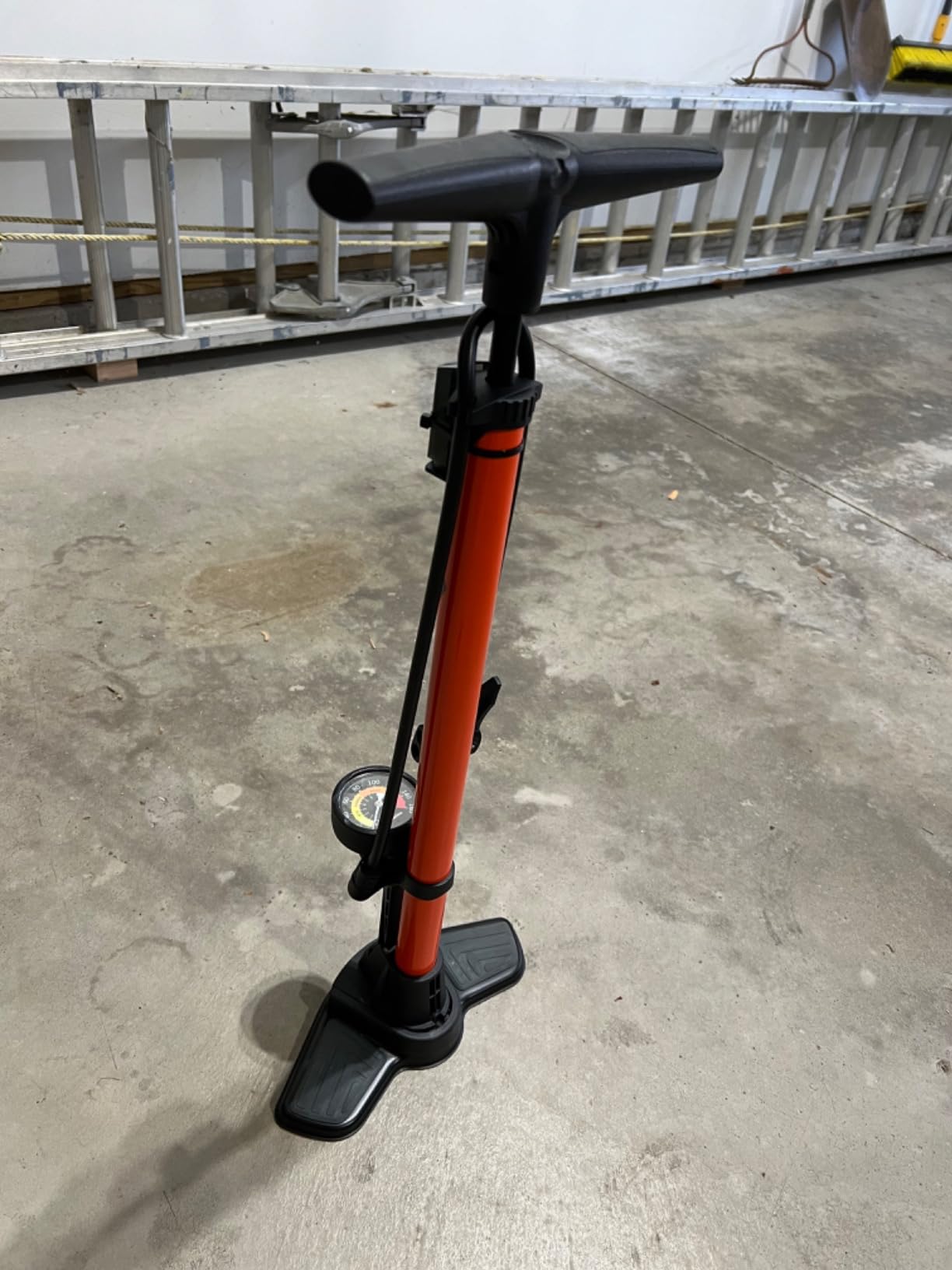 TOOLITIN Floor Bike Pump with Gauge, High Pressure customer photo 2