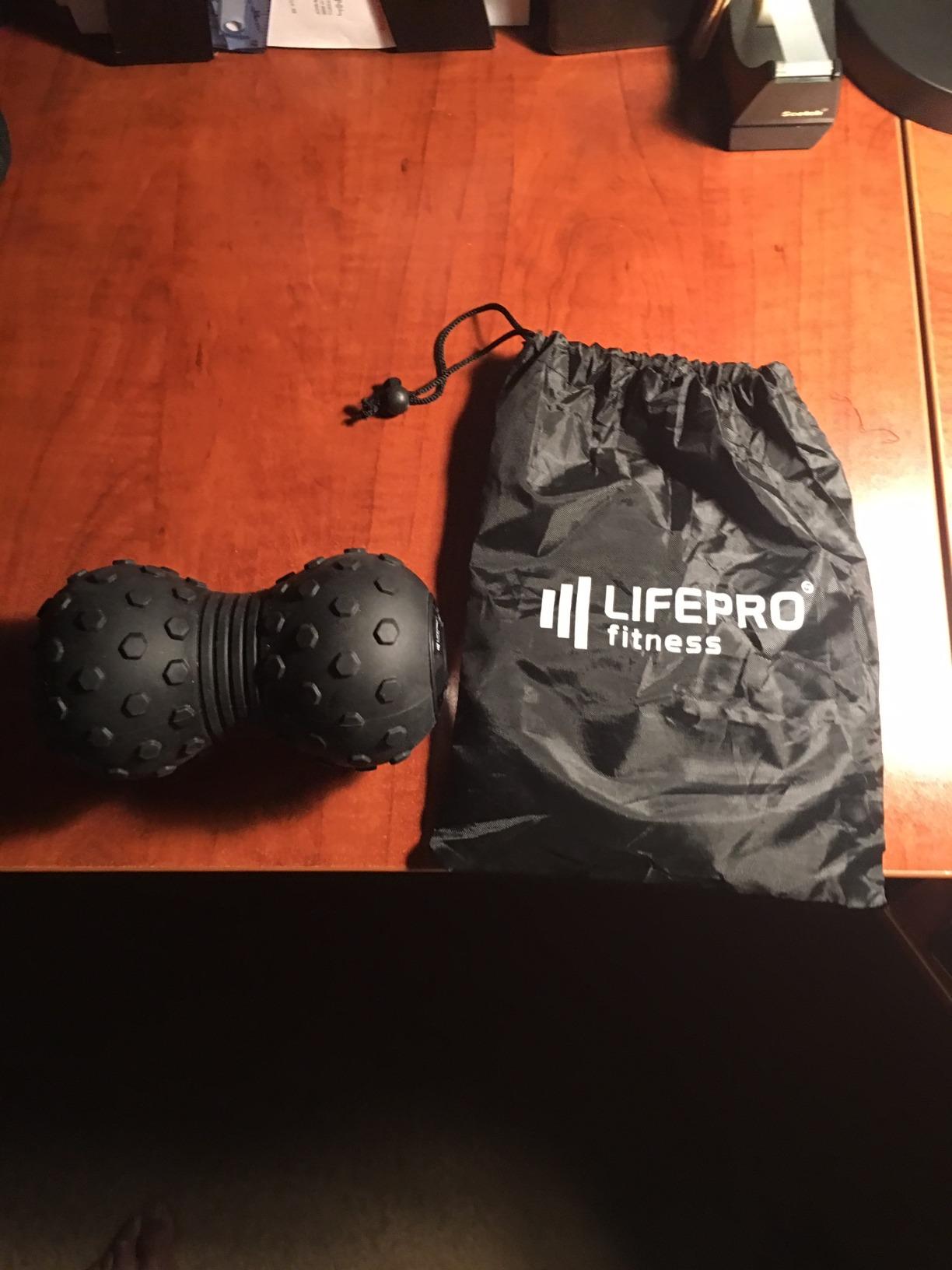 LifePro Velocity Vibrating Peanut Massage Ball with 4-Speed Vibration Modes | Rechargeable, Auto Shutoff, LED Battery Indicator - Double Lacrosse Ball for Deep Tissue Massage, Back, Waist & Feet Wellness customer photo 1