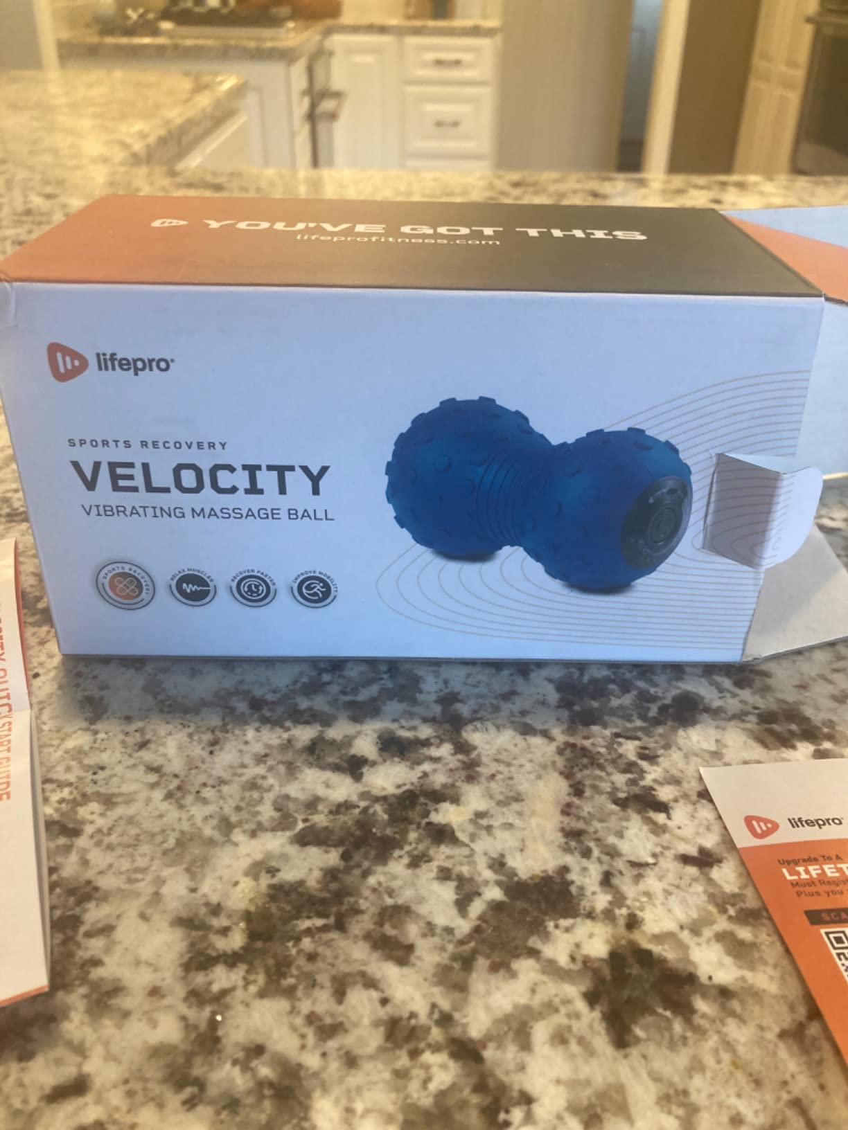 LifePro Velocity Vibrating Peanut Massage Ball with 4-Speed Vibration Modes | Rechargeable, Auto Shutoff, LED Battery Indicator - Double Lacrosse Ball for Deep Tissue Massage, Back, Waist & Feet Wellness customer photo 2