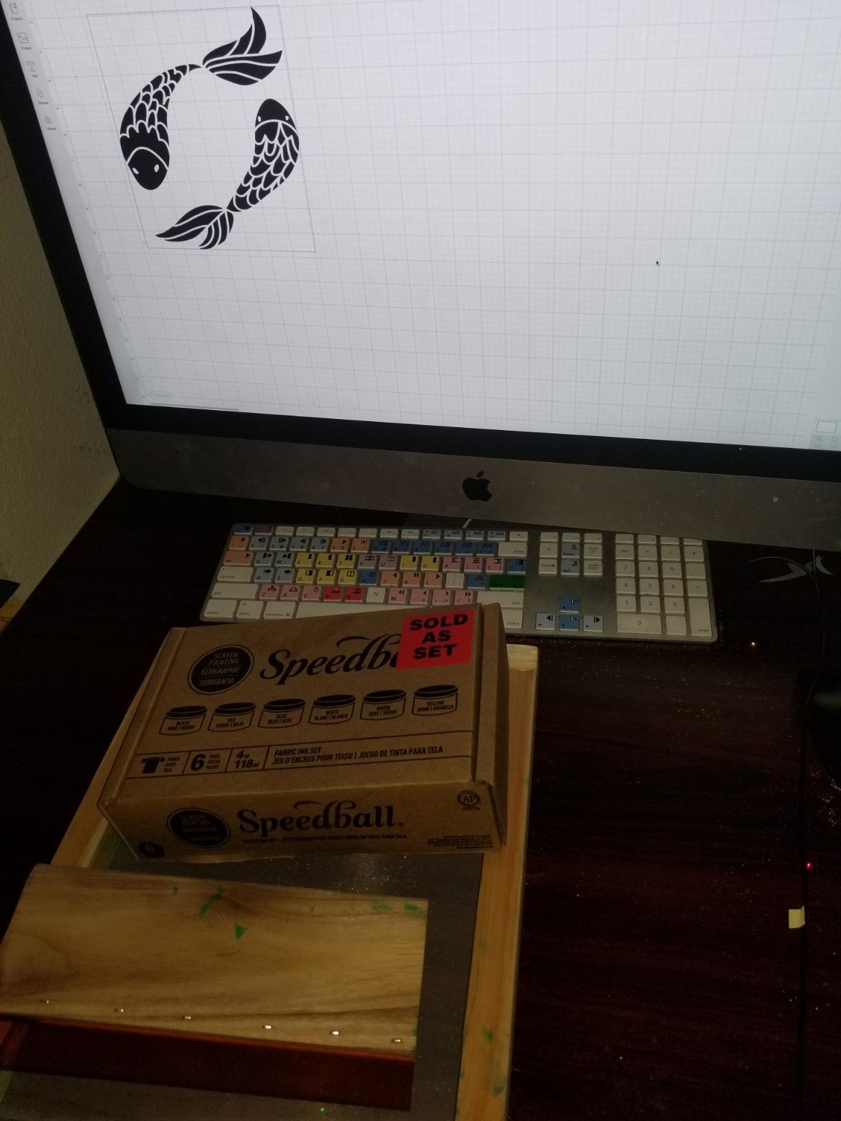 Caydo 23 Pieces Screen Printing Starter Kit, 3 Wood Frames with Mesh | Includes squeegees, inkjet transparency film, ink knife, mask tape, 3 sizes, DIY screen printing supplies for beginners customer photo 2