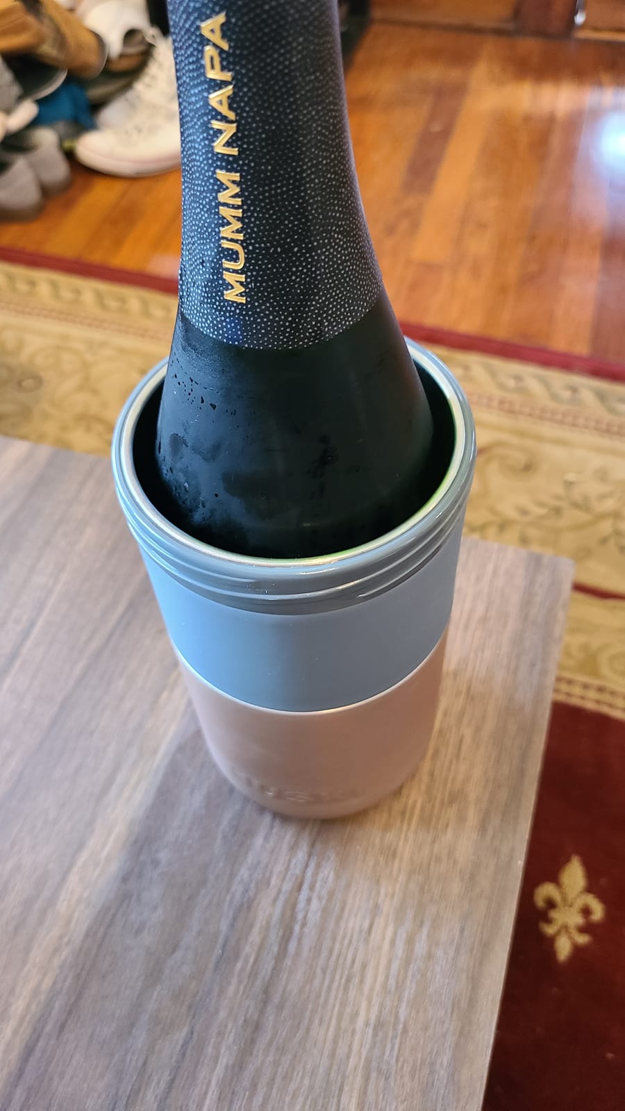 Huski Wine Chiller - Award Winning Iceless Design - Keeps Wine Cold up to 6 Hours - Wine Accessory - Next Generation Ice Bucket - Fits Some Champagne Bottles - Perfect Gift for Wine Lovers (Champagne) customer photo 1