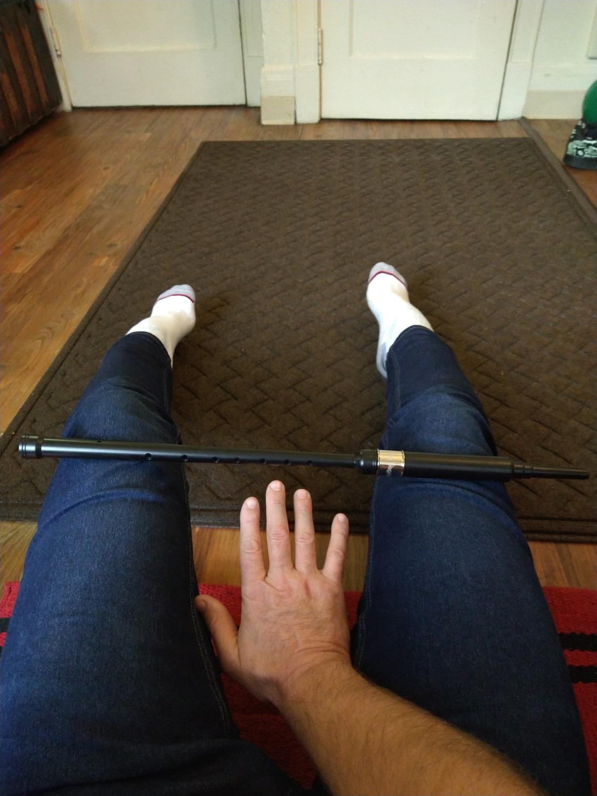 Bagpipe Practice Chanter 20.5in Nickel Plated Ferrule with Tutor Book and 2 Reeds for Beginners (Piping Institute, RG Hardie, McCallum compatible) customer photo 1