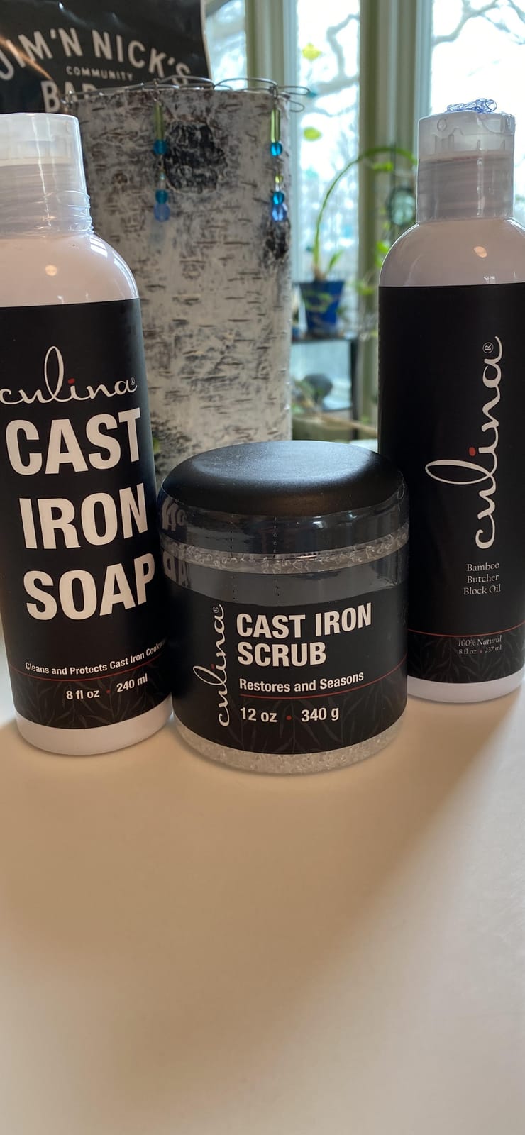 Culina Supreme Cast Iron Care Set: Restoring Scrub, Cleaning Soap & Conditioning Oil | Best for Cleaning Care, Washing & Restoring | 100% Plant-Based | for Cast Iron Cookware, Skillets, Pans & Grills! customer photo 2