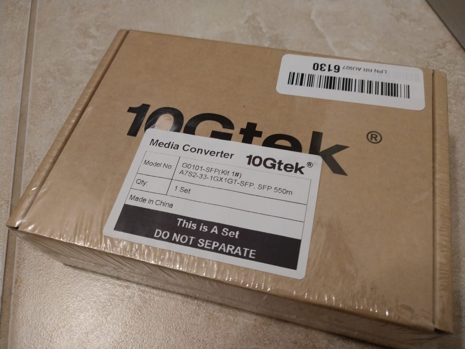 10Gtek Gigabit Ethernet Media Converter, MultiMode Dual LC Fiber to Ethernet RJ45 Converter for 10/100/1000Base-Tx to 1000Base-SX(with a SFP MMF 850-nm Module), UL Certified, up to 550-m, Pack of 2 customer photo 1