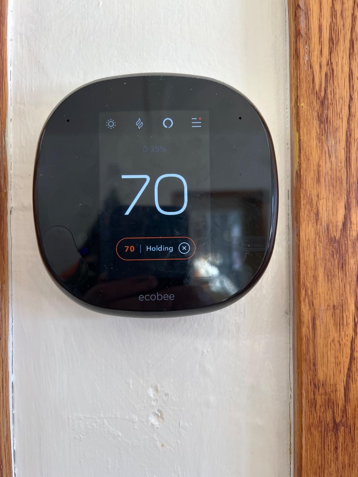 ecobee4 Smart Thermostat with Built-in Alexa, Room Sensor Included customer photo 1