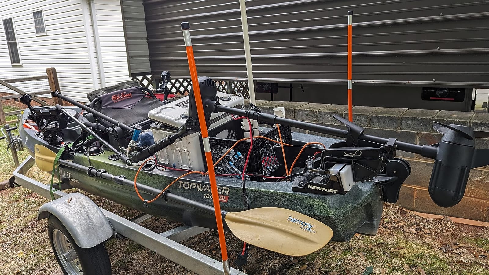 AQUOS Haswing 12V 65lbs 35.5in Brushless Transom Trolling Motor | Fresh & Saltwater Ready, 180° Fold Handle, Stepless Speed Control, Kill Switch customer photo 1