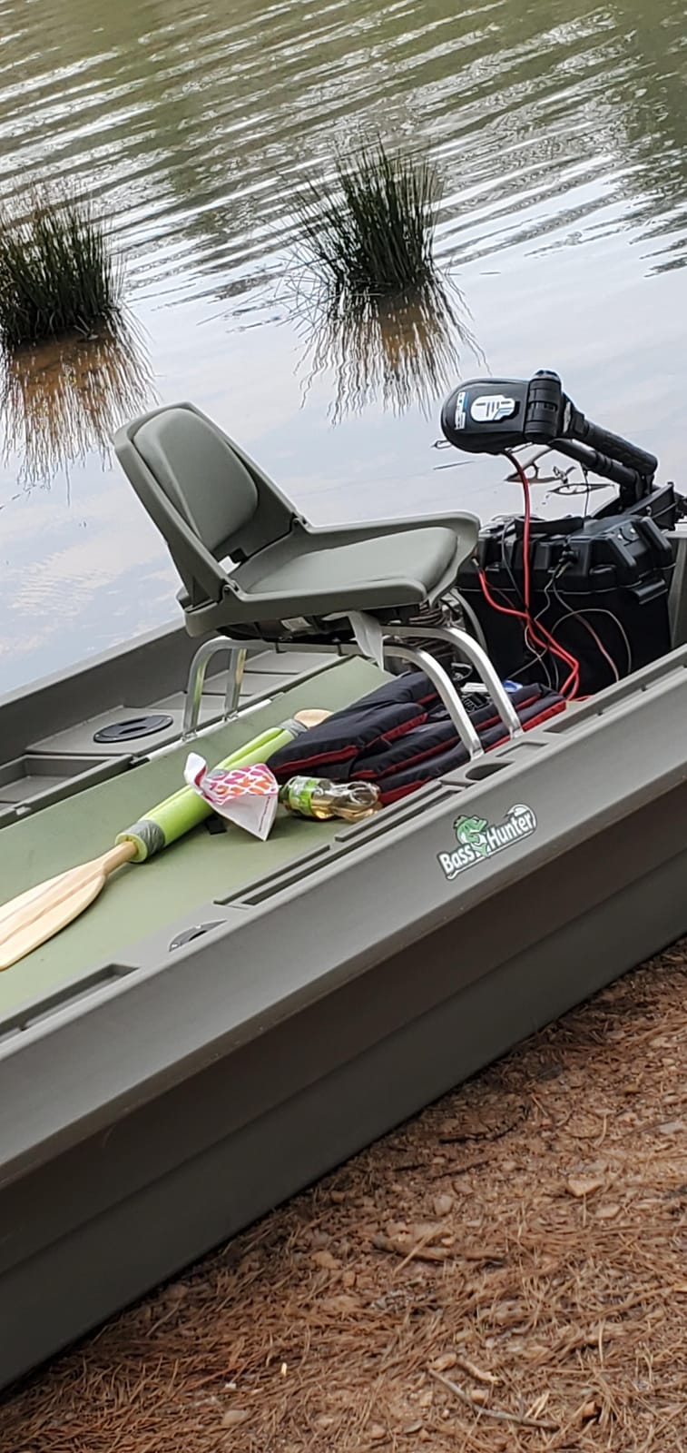 AQUOS Haswing 12V 65lbs 35.5in Brushless Transom Trolling Motor | Fresh & Saltwater Ready, 180° Fold Handle, Stepless Speed Control, Kill Switch customer photo 2