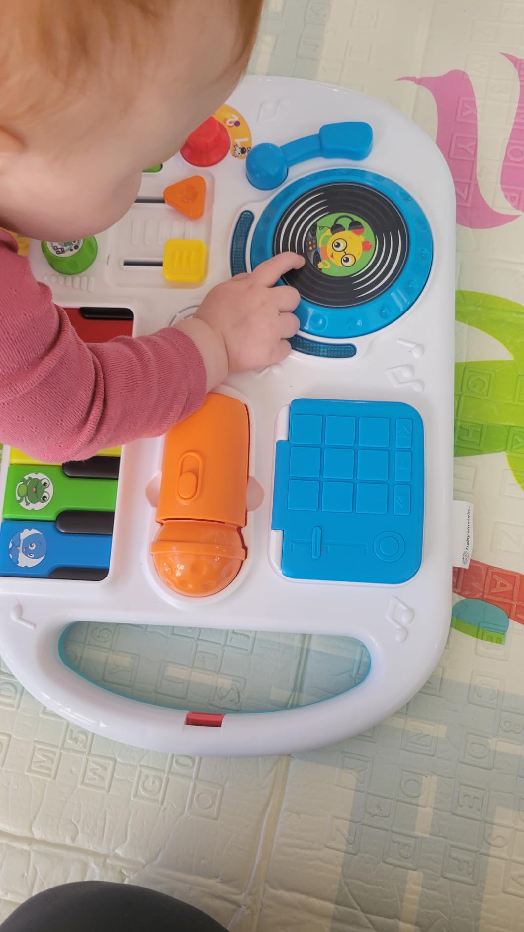 Baby Einstein Musical Mix 'N Roll 4-in-1 Push Walker, Activity Center, Toddler Table & Floor Toy, 100+ Songs & Phrases, DJ Station with Piano customer photo 2