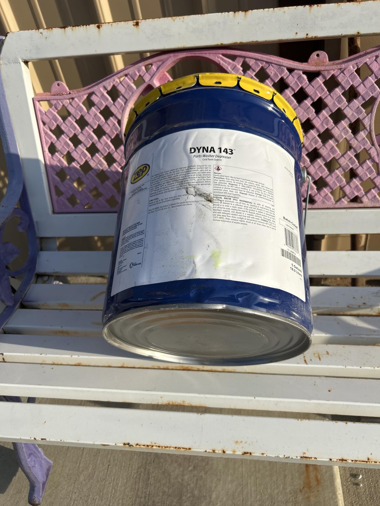 Zep Dyna 143 Parts Washer Solvent - 5 Gallon (1 Bucket) 36635 - Designed for use in Part Washes customer photo 1