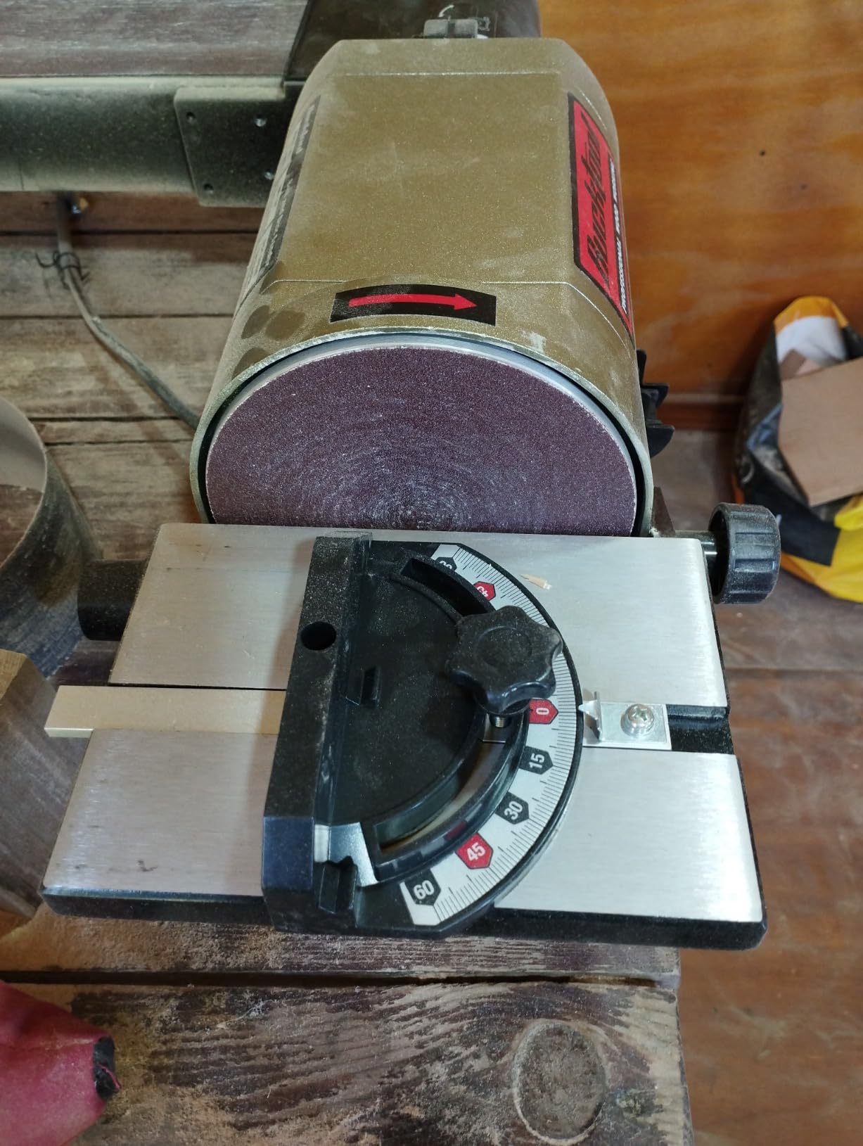 BUCKTOOL Bench Belt Disc Sander for Woodworking,4x36
