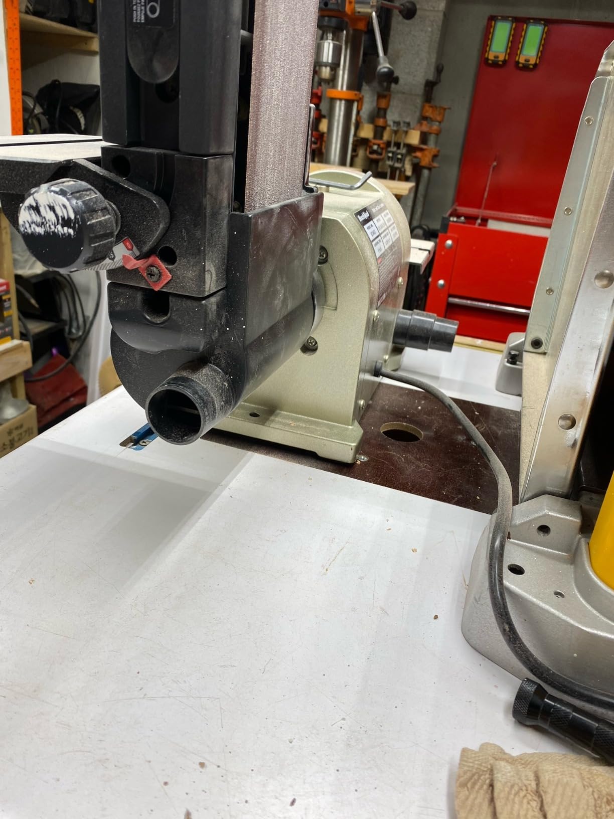BUCKTOOL Bench Belt Disc Sander for Woodworking,4x36