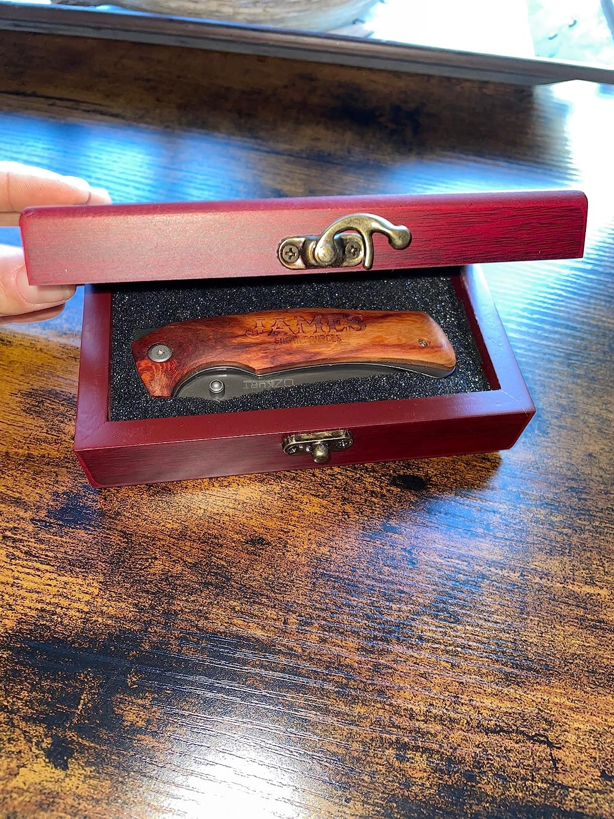 Amazing Items Set of 6 - Personalized Pocket Knife for Groomsmen - 20 Font Option - Custom Engraved Pocket Knives | Groomsman Gifts for Wedding, Groomsmen Proposal Gifts customer photo 1