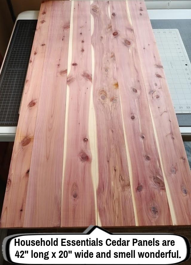 Household Essentials Cedar Fresh Cedar Panels for Closet 2 Pack, Bracket-Free with a Variety of Potential Uses, Natural customer photo 1