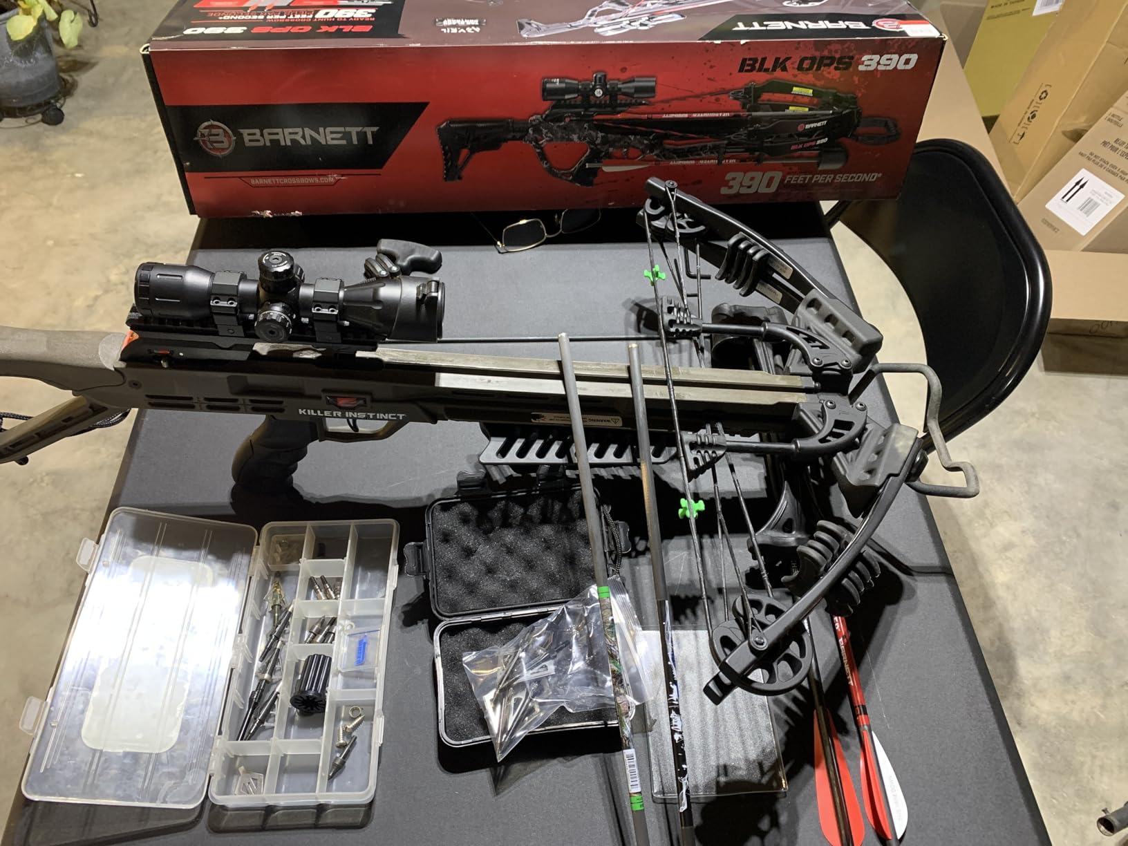 Killer Instinct Lethal 405 Crossbow Pro Package with 4 x 32 Non-Illuminated Scope, Rope Cocker, String Suppressors, 3-Bolt Quiver, 3 Hypr Lite Bolts and Field Tips customer photo 2