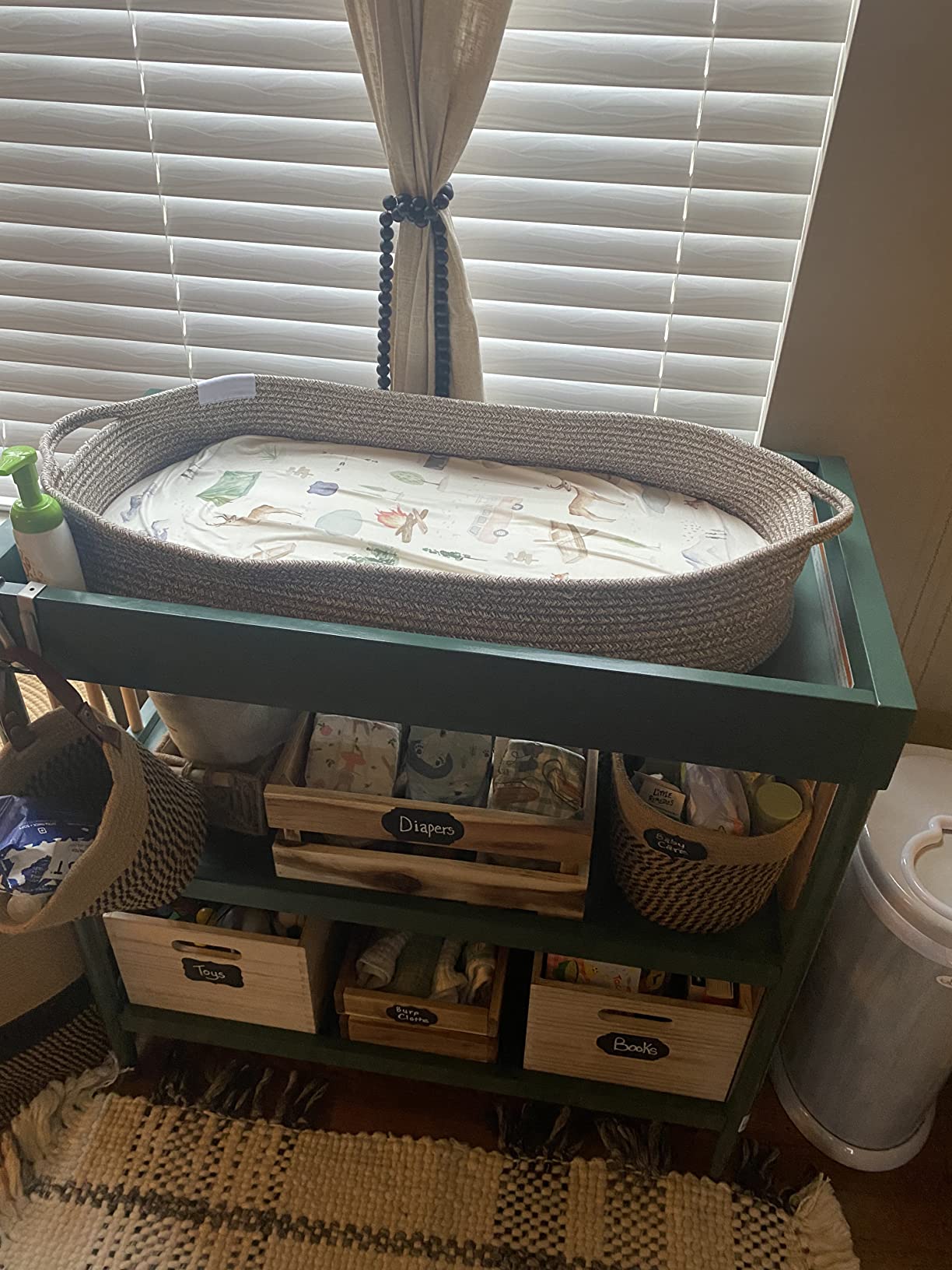 Dream On Me Clover Changing Table with Rounded Spindles in White customer photo 1