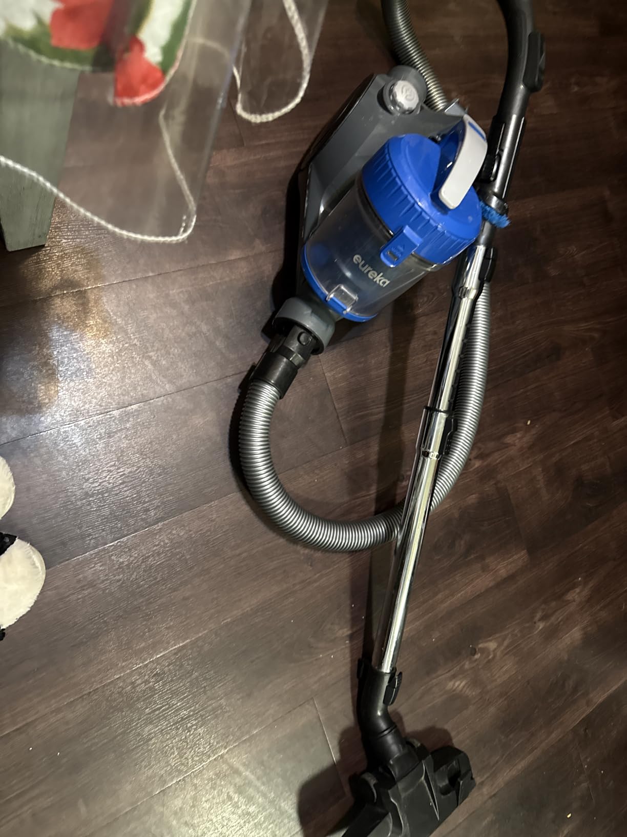 Eureka Canister Vacuum Cleaner, Household Vacuum for Home, Bagless Blue | NEN110B WhirlWind, Lightweight, power suction, ≤82 dBA. HEPA, 2.5L dust container, 2-in-1 vac for hard floors, carpets customer photo 2