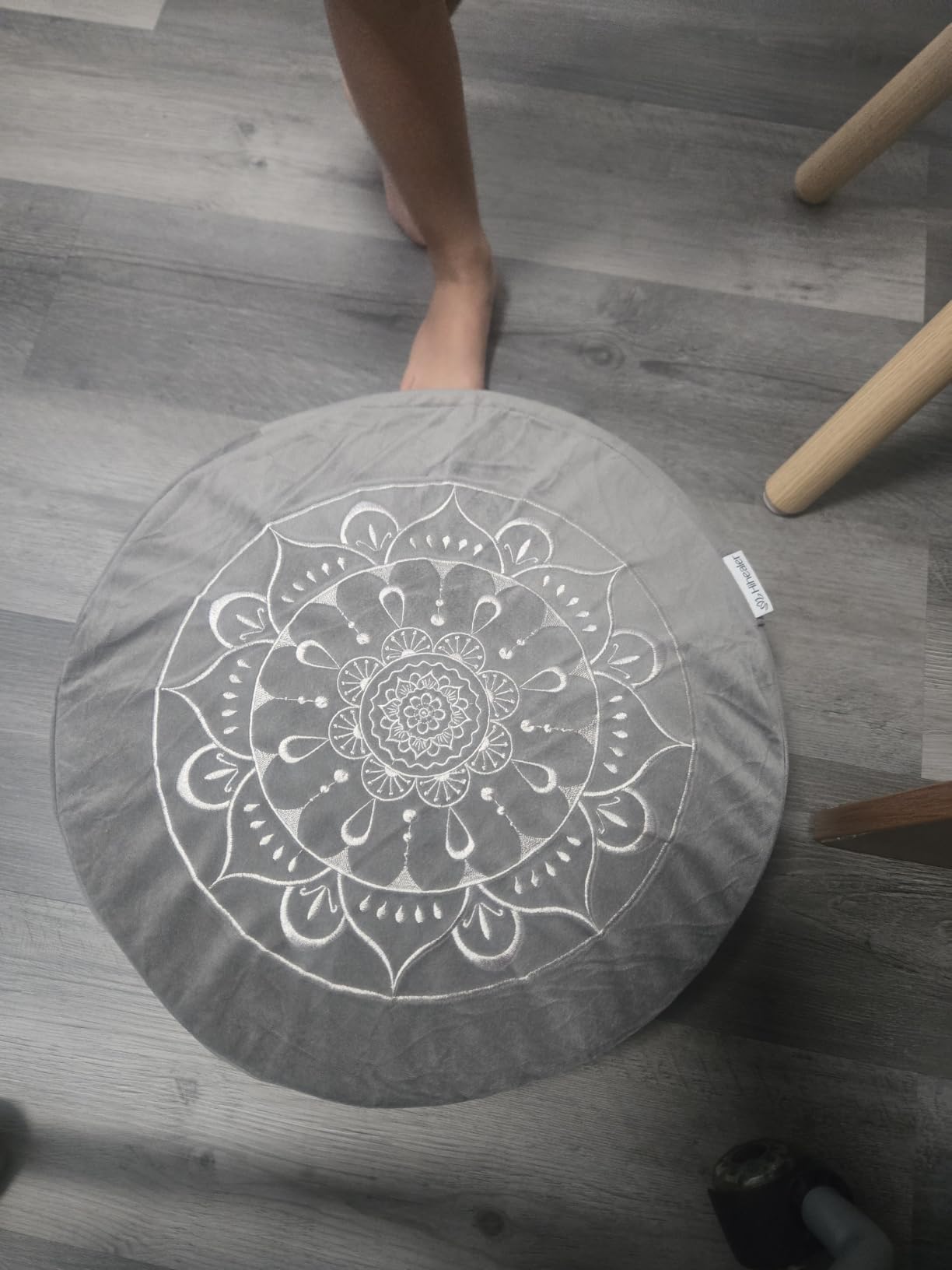 Hihealer Meditation Cushion, Traditional Tibetan Velvet Meditation Pillow customer photo 1