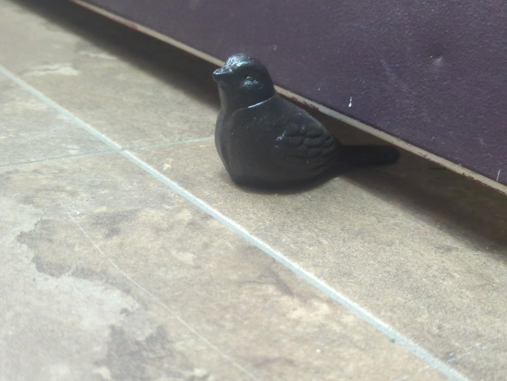 Door Stopper Wedge, Heavy Duty Cast Iron Decorative Bird Door Stops, Rustic Doorstop, Vintage Animal Statue (Bird) customer photo 2