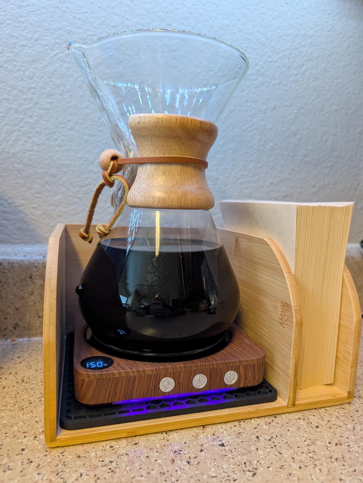 Pour Over Caddy for Chemex Bodum Cosori Coffee Makers Black customer photo 1