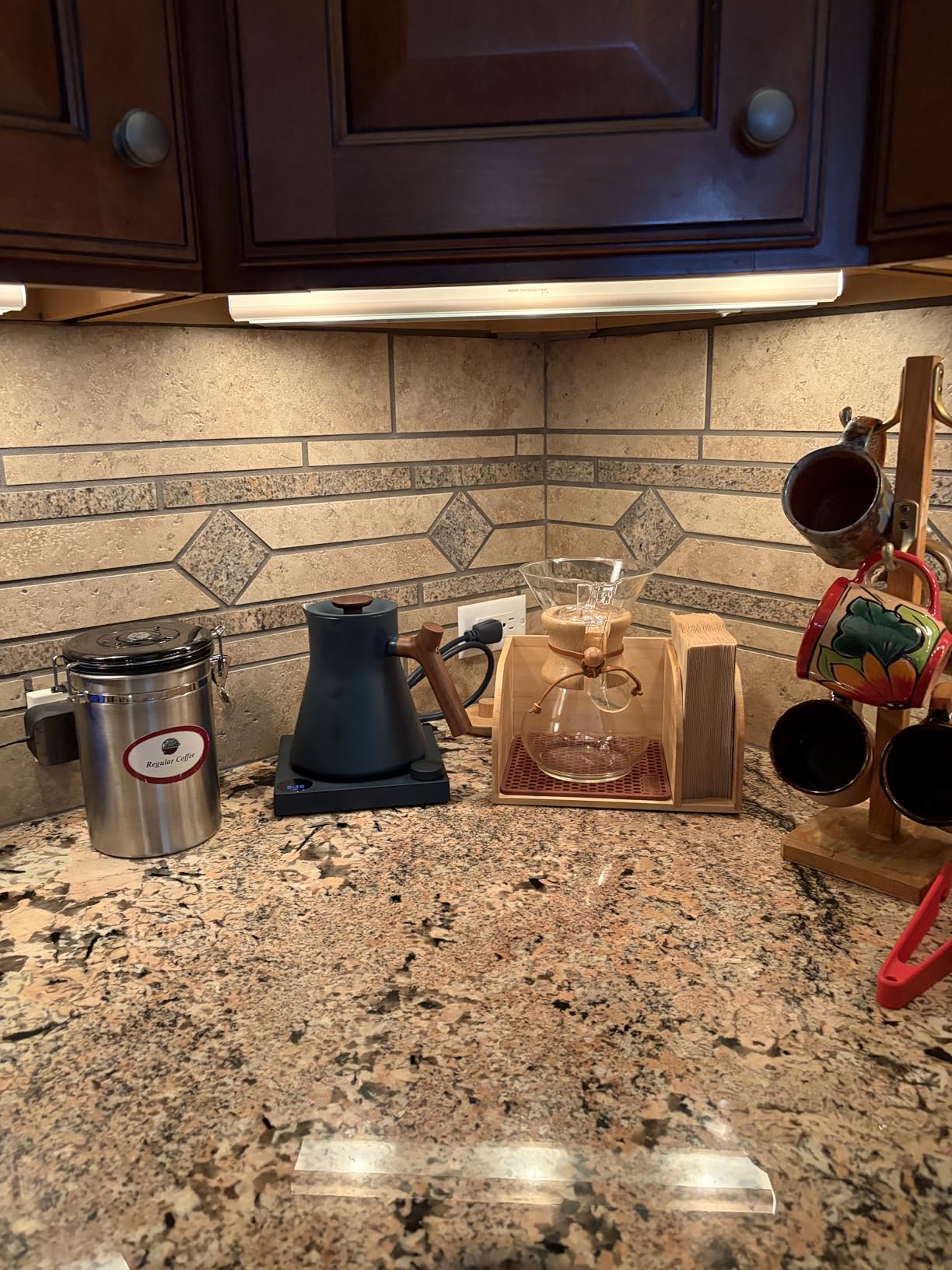Pour Over Caddy for Chemex Bodum Cosori Coffee Makers Black customer photo 2