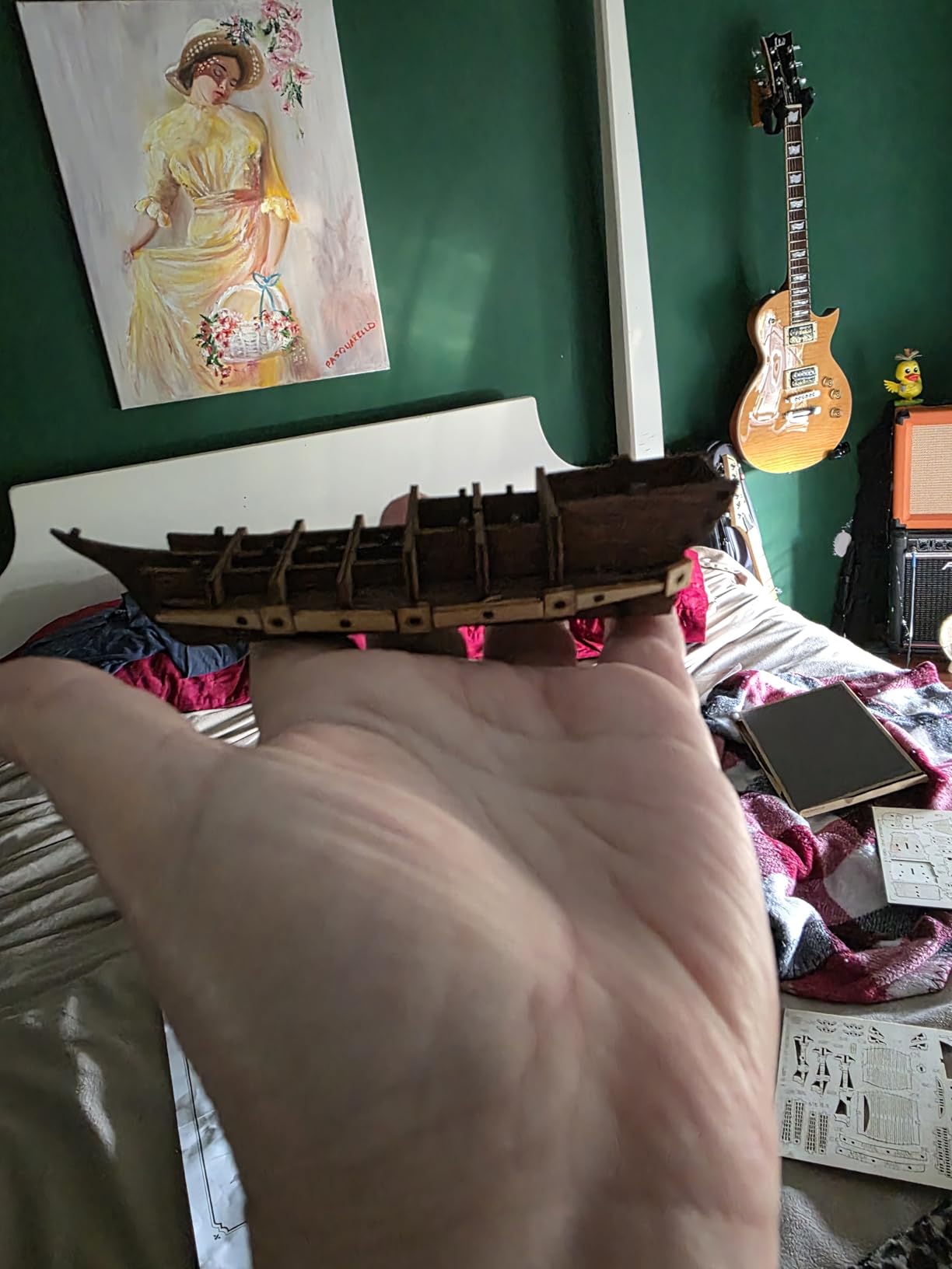 RoWood 3D Wooden Puzzle for Adults, Vintage Wooden Watercraft Model Sailboat Kit to Build customer photo 2