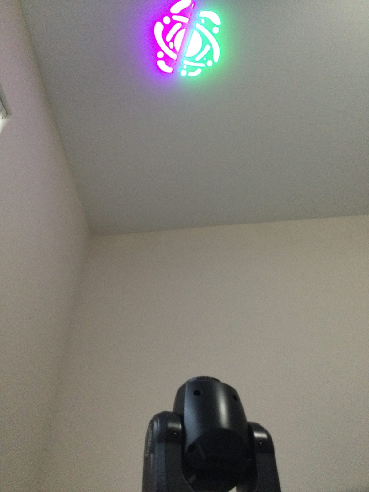 ZKYMZL 30W LED Moving Head DJ Lights DMX512 GOBO Spotlight with 8 Colors + Color-Split Effect 8 Rotating Patterns Compact Beam Stage Lighting for Small Venues Weddings Parties Church Events customer photo 2