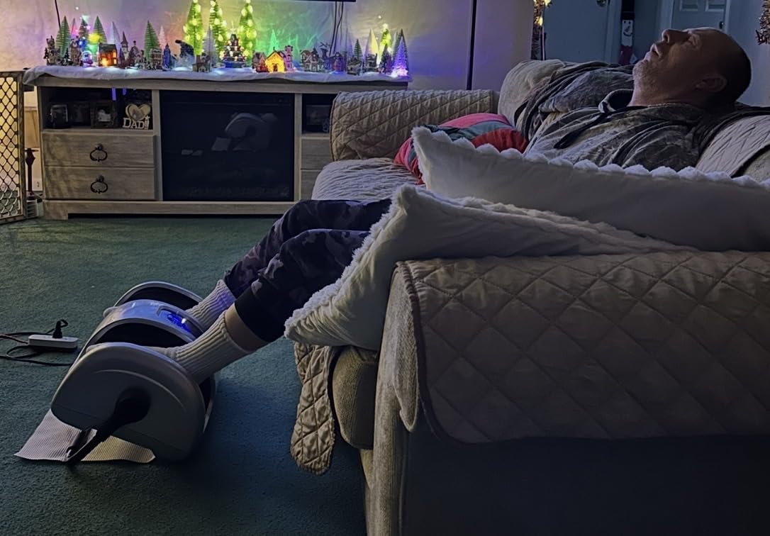Best Choice Products Shiatsu Foot Massager with Heat for Plantar Fasciitis & Neuropathy, Kneading Foot & Calf Massager with Remote, 360° Adjustable Handle, Rolling & Compression Massage customer photo 2