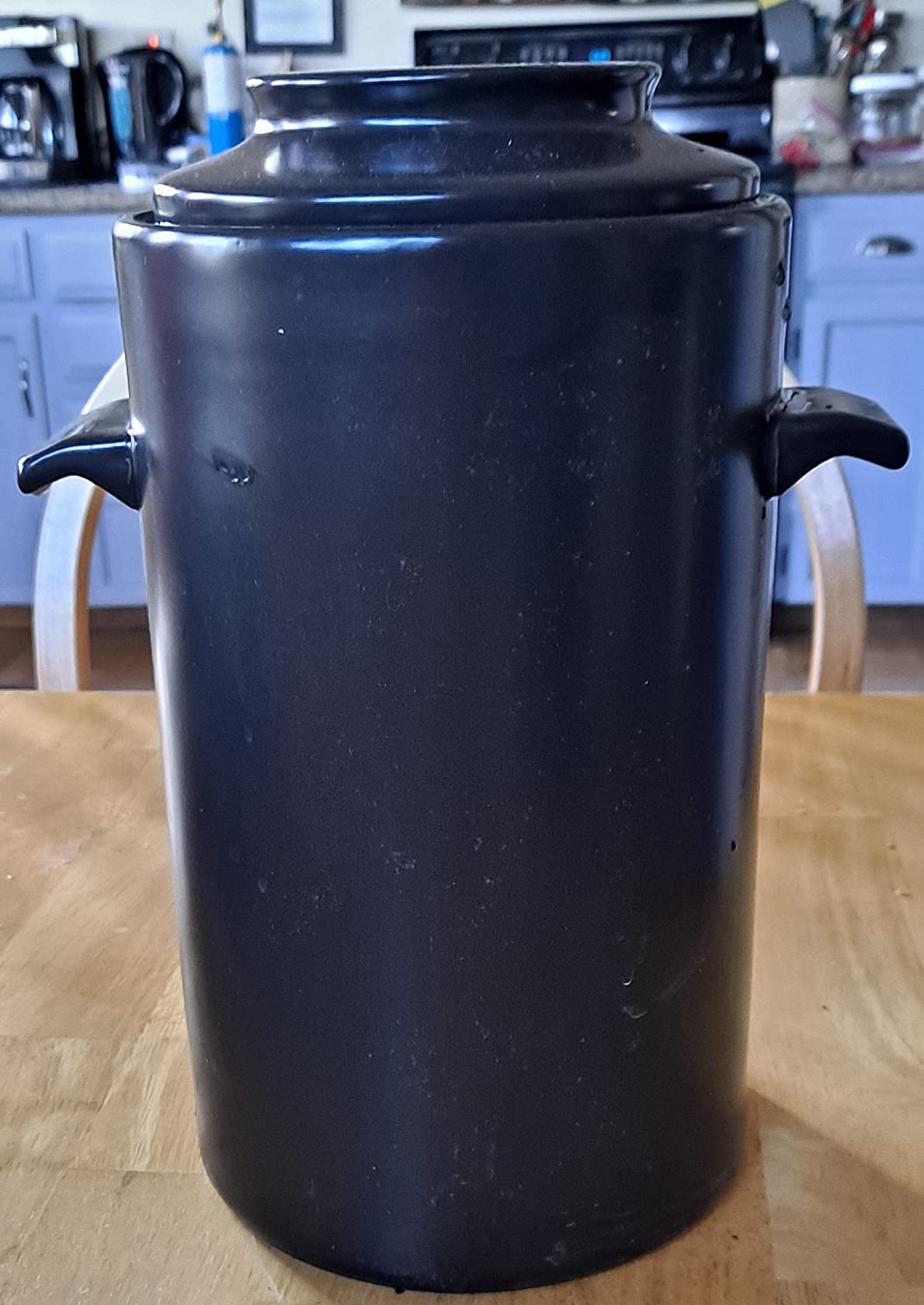 HomeBuddy Fermentation Crock (1 Gallon) with Weights, Acacia Wood Pounder and Recipie Book - Sauerkraut Fermentation Kit, Onggi Kimchi Jar, Fermenting Crock for Pickling or Sourdough customer photo 2