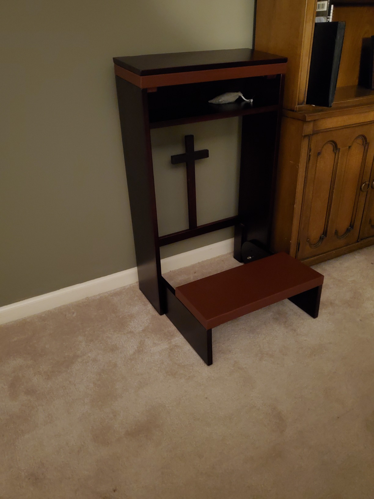 Prayer Kneeler Pads Wooden Church Kneeler Folding, Kneeling Bench for Home (20