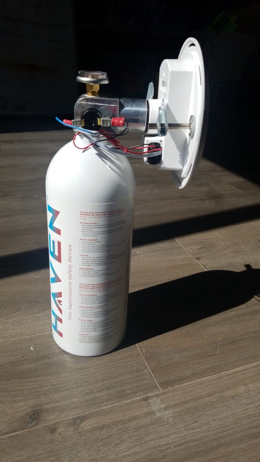Haven Automatic Heat-Activated Fire Suppression Device 135F Rated - Eco Friendly Non-Toxic, ABC, 5 Year Worry-Free Industrial and Urban Protection - Great for Kitchen, Office, Apartment customer photo 1