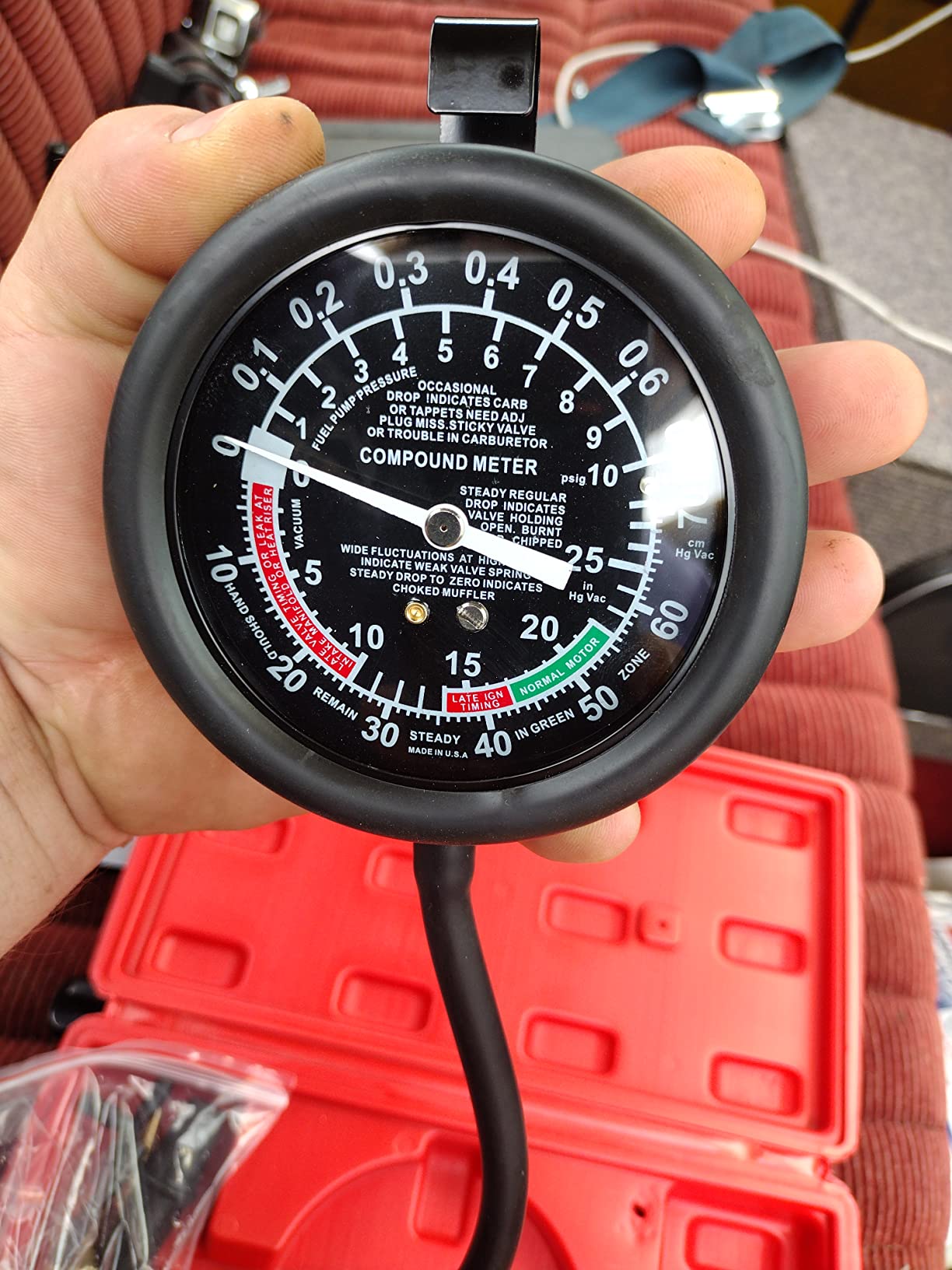 Fuel Pump and Vacuum Tester Gauge, Carburetor Pressure Diagnostics Leakage Tool Kit customer photo 2