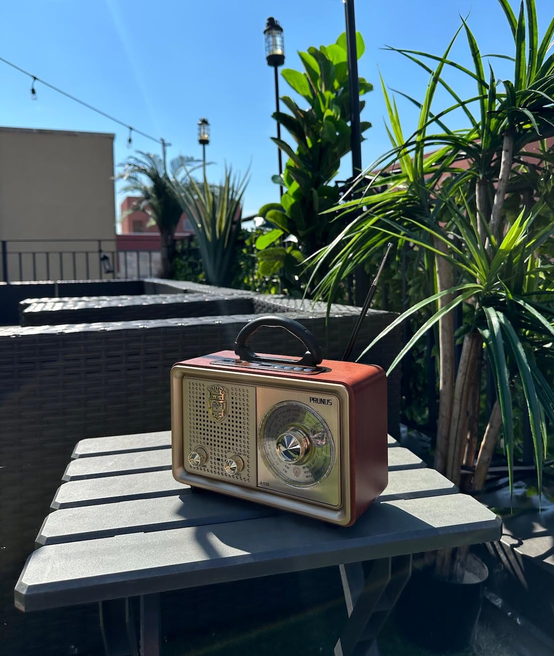 PRUNUS J-110 Radio Portable AM FM, Plug in Wall AC Power & Battery Operated | Rechargeable for Emergency, Outdoor and Home, Vintage Radio with Bluetooth, Transistor Radio Gift for Parents customer photo 2