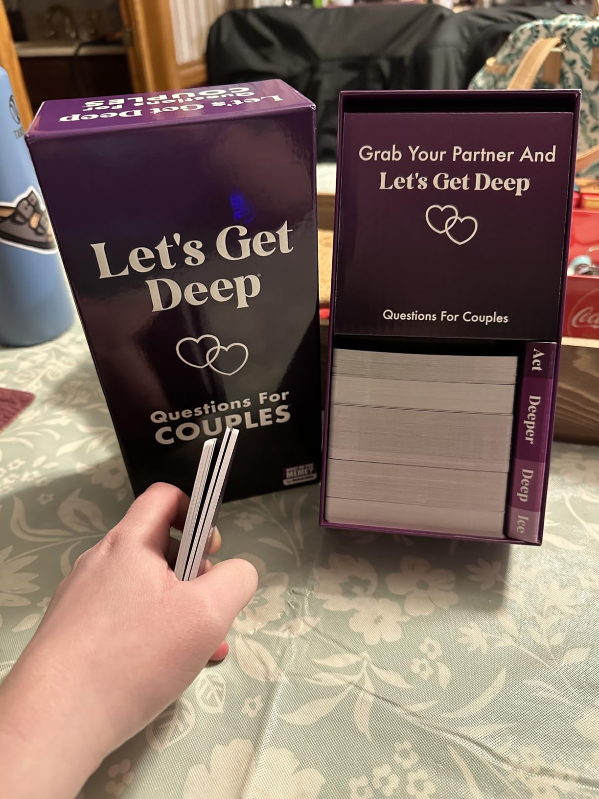 Let's Get Deep, A Question Card Game for Couples by Relatable customer photo 1