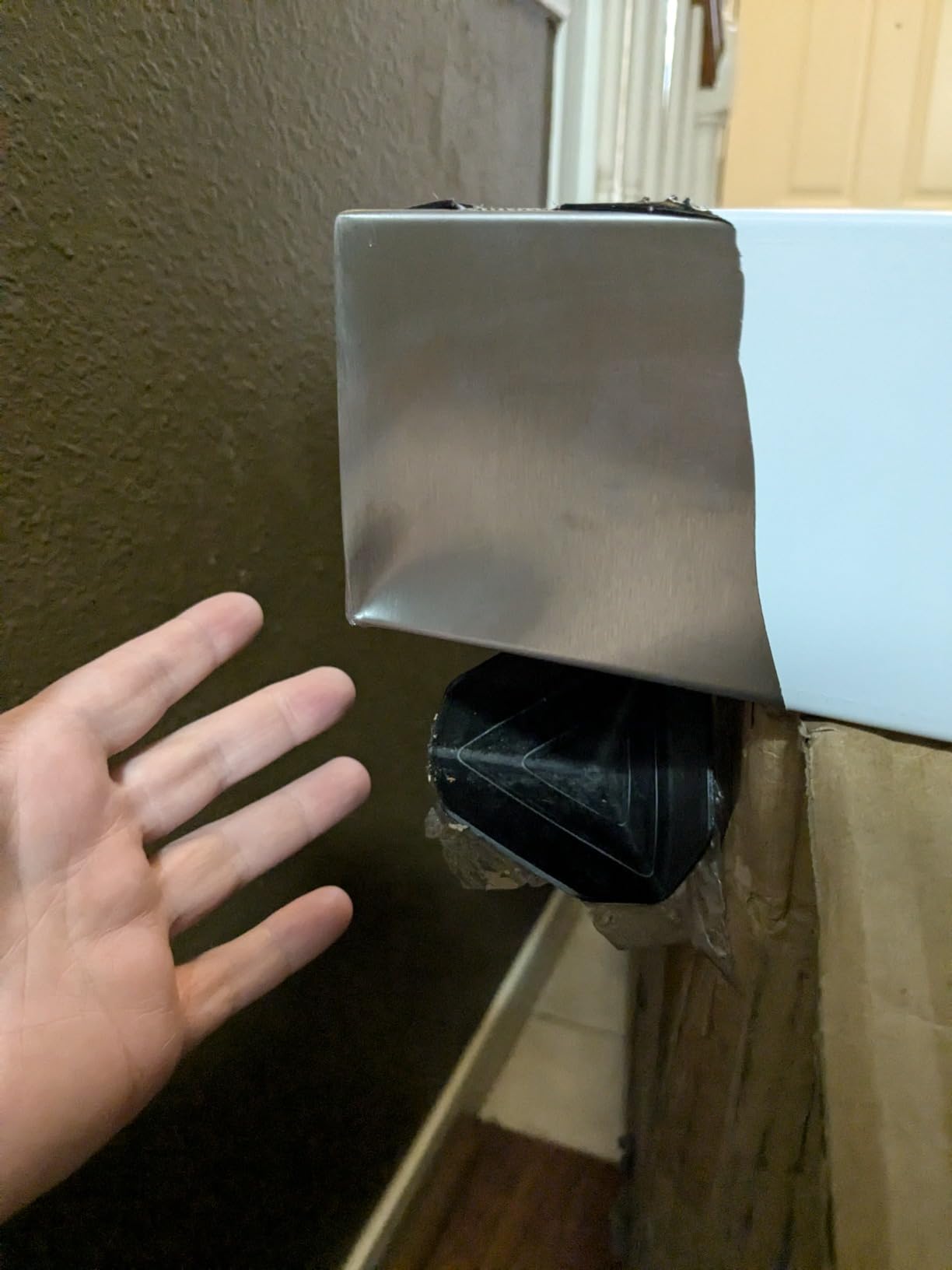 Upgraded 42 Inch Island Mount Range Hood, 1200 CFM Ducted Range Hood with 3-Speed Fan, Stainless Steel with Gesture Sensing & Touch Control customer photo 1