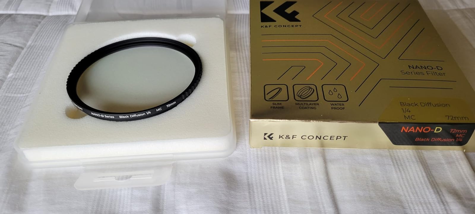K&F CONCEPT 58mm Black Diffusion 1/4 Filter Mist Cinematic Effect Filter | 28 Multi-Layer Coatings Waterproof/Scratch Resistant for Video/Vlog/Portrait Photography Nano-X Series FE702 customer photo 2