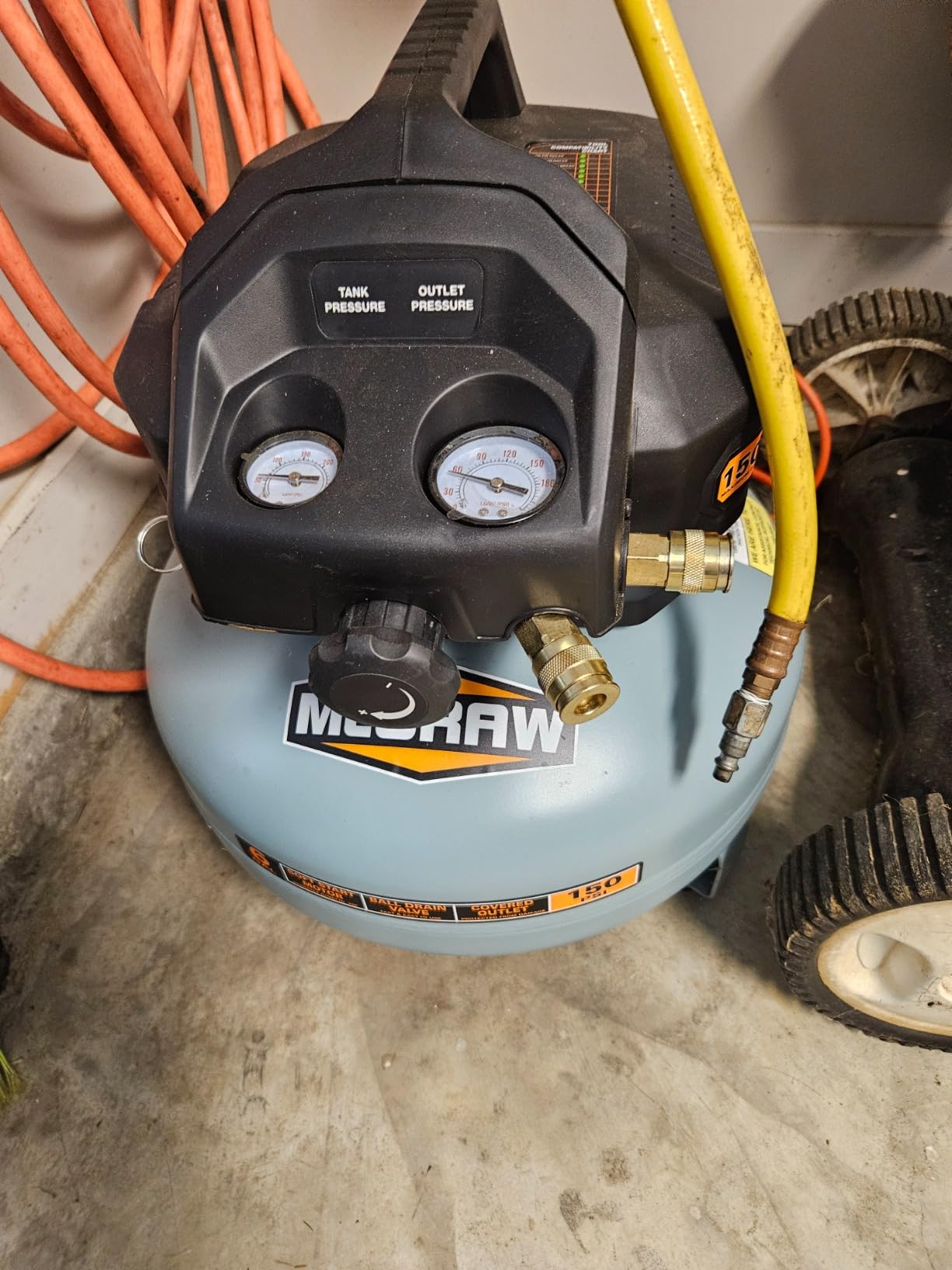 3 Gallon 1/3 HP 110 PSI Oil-Free Pancake Air Compressor customer photo 2