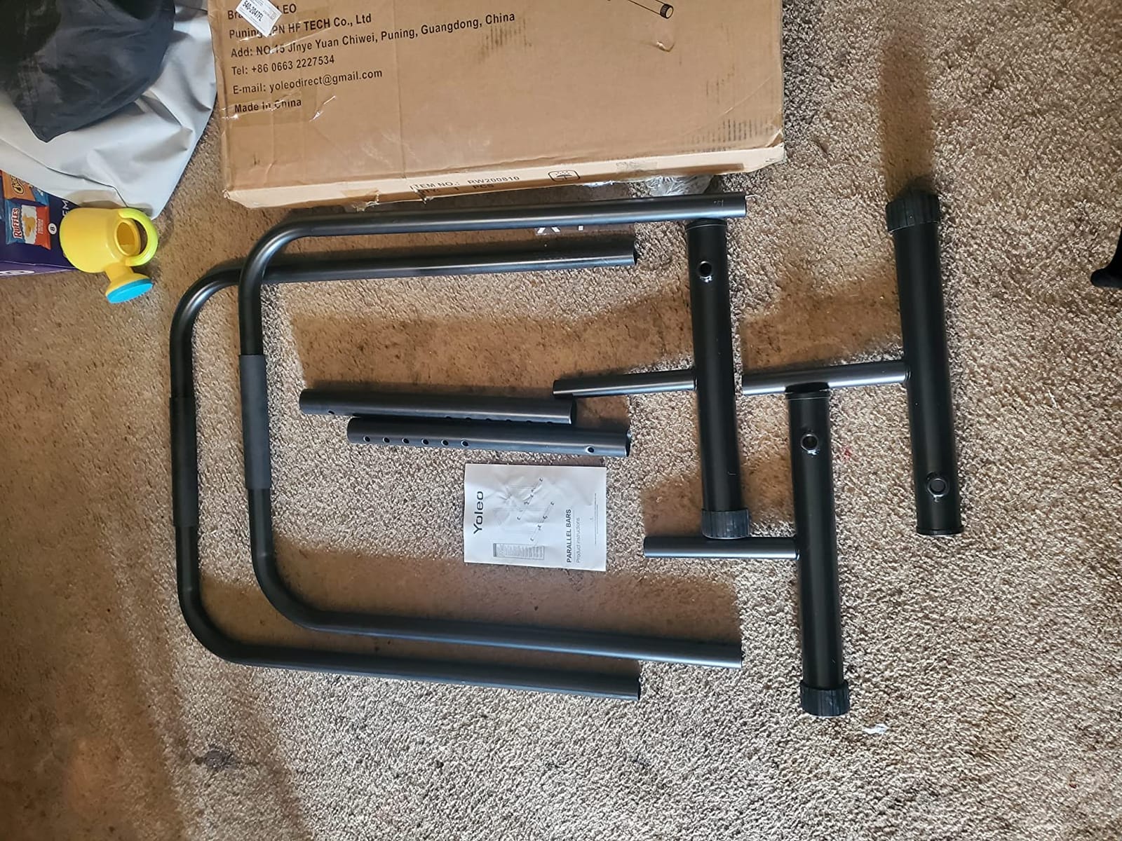 Dripex 1100lbs Adjustable Dip Bar Heavy Duty Steel Dip Station | Home Dip Stand with Two Safety Connectors, Parallel Bars Dip Equipment for Calisthenics, Strength Training customer photo 2