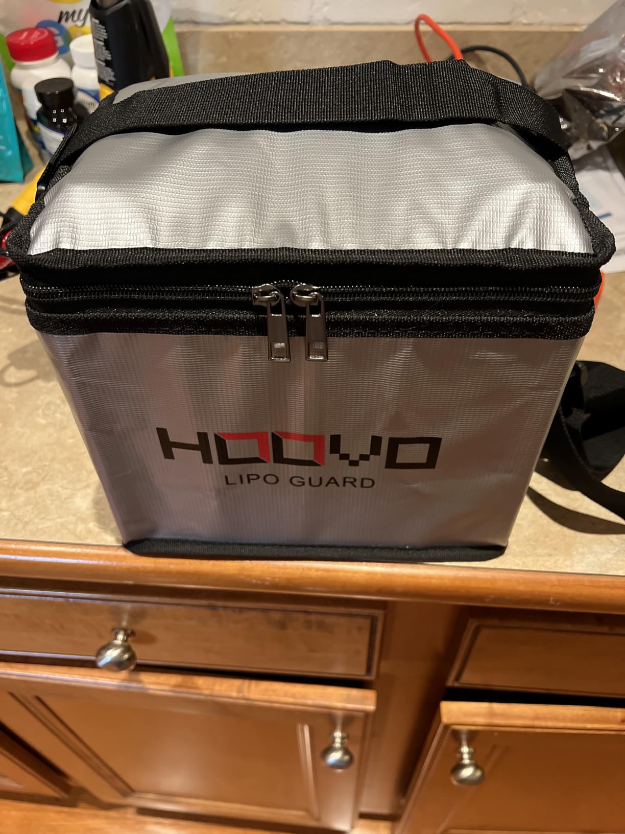 HOOVO Lipo Bag Fireproof Explosionproof Lipo Battery Safe Bag with Double Zipper customer photo 2