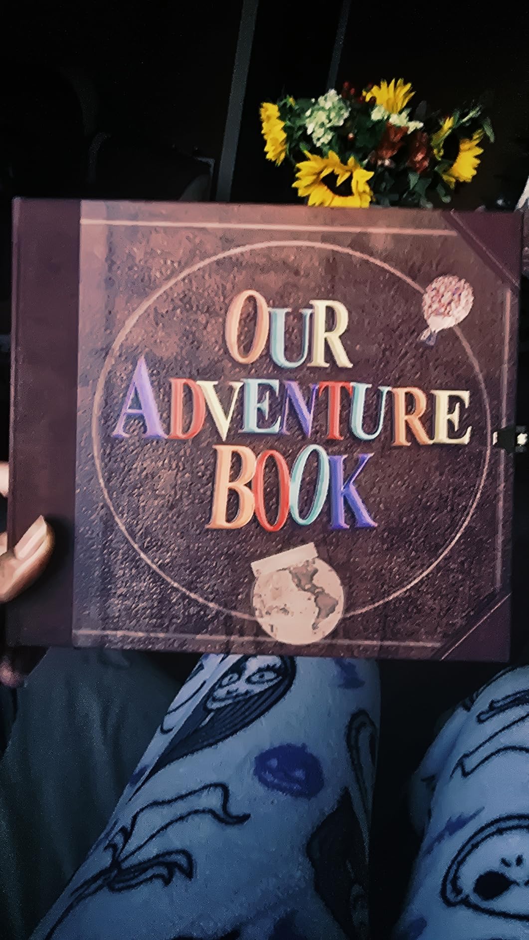 JIMBON Our Adventure Book Scrapbook Photo Album Retro Style Embossed Letter Cover Travel Diary Journal Scrap Book Kit For Couples,Memory Book For Anniversary Wedding customer photo 2
