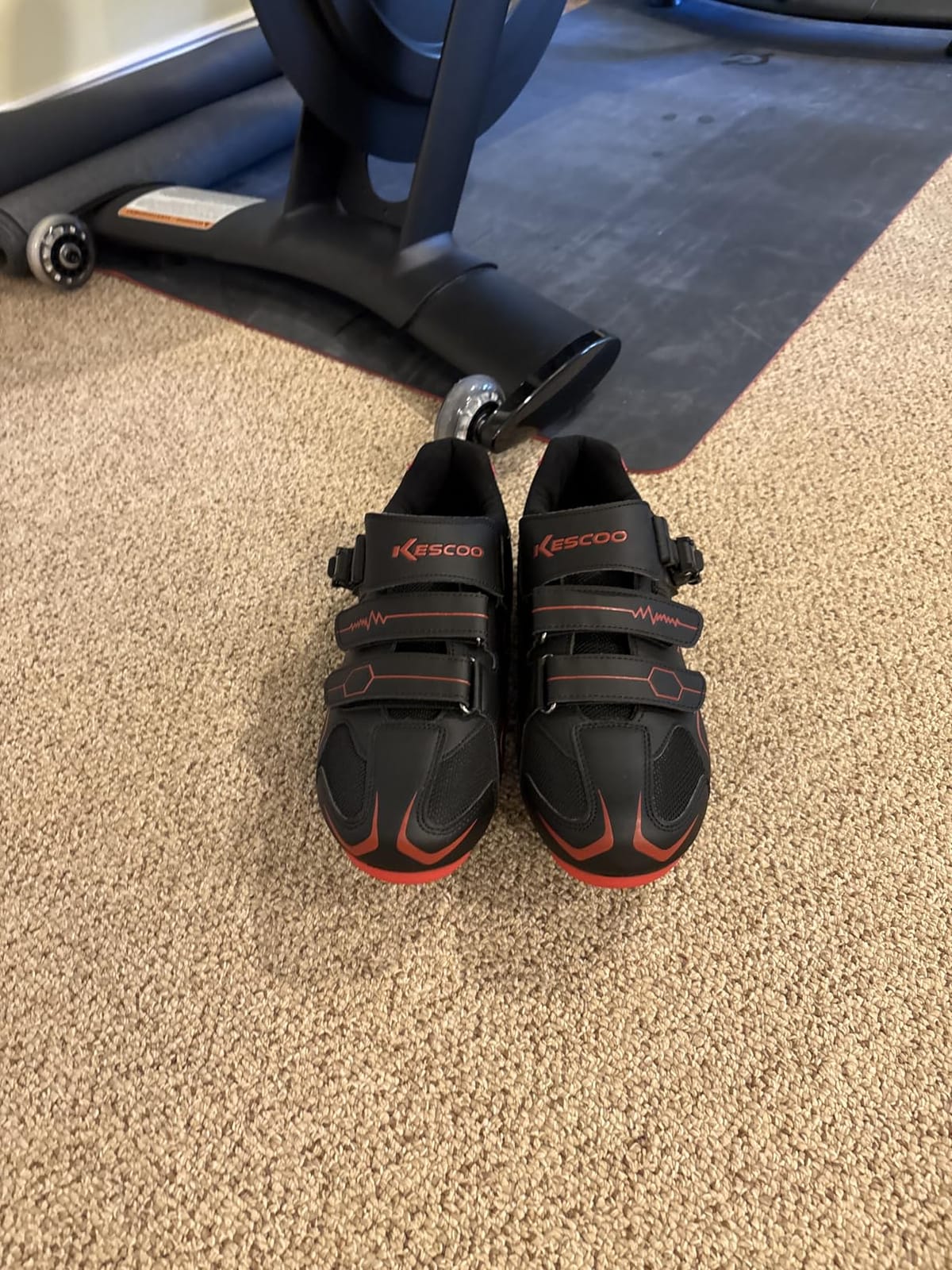 KESCOO Unisex Cycling Shoes Compatible with Peloton Indoor Road Bike | Bike Riding Shoes for Men and Women, Delta Cleats Included & Pre-installed, Indoor Outdoor Clip-in Pedal, Breathable customer photo 1
