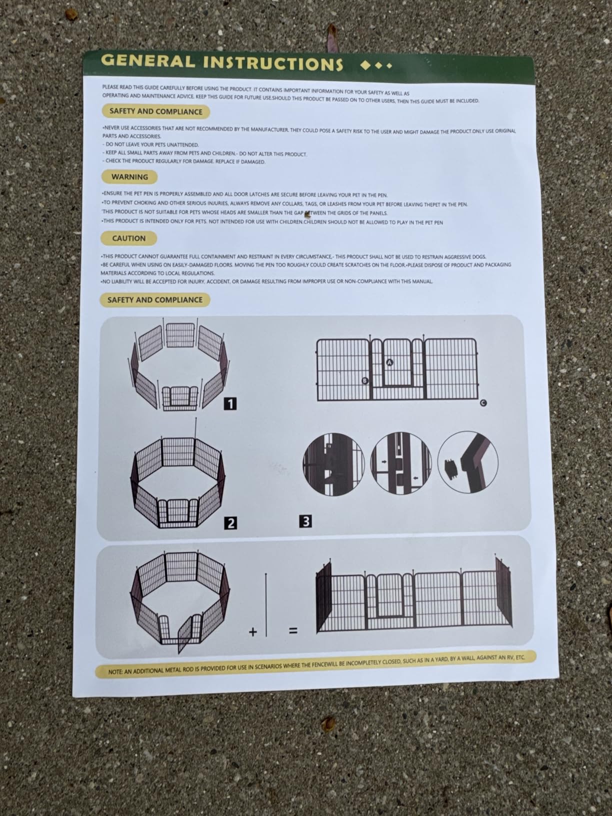 Dog Playpen, 32/40/45 Inch Height in Heavy Duty, Folding Indoor Outdoor Anti-Rust Dog Exercise Fence, Portable Pet Playpen with Door for Large Medium Small Dogs and Pet (16 Panels, 32 Inch) Silver customer photo 1