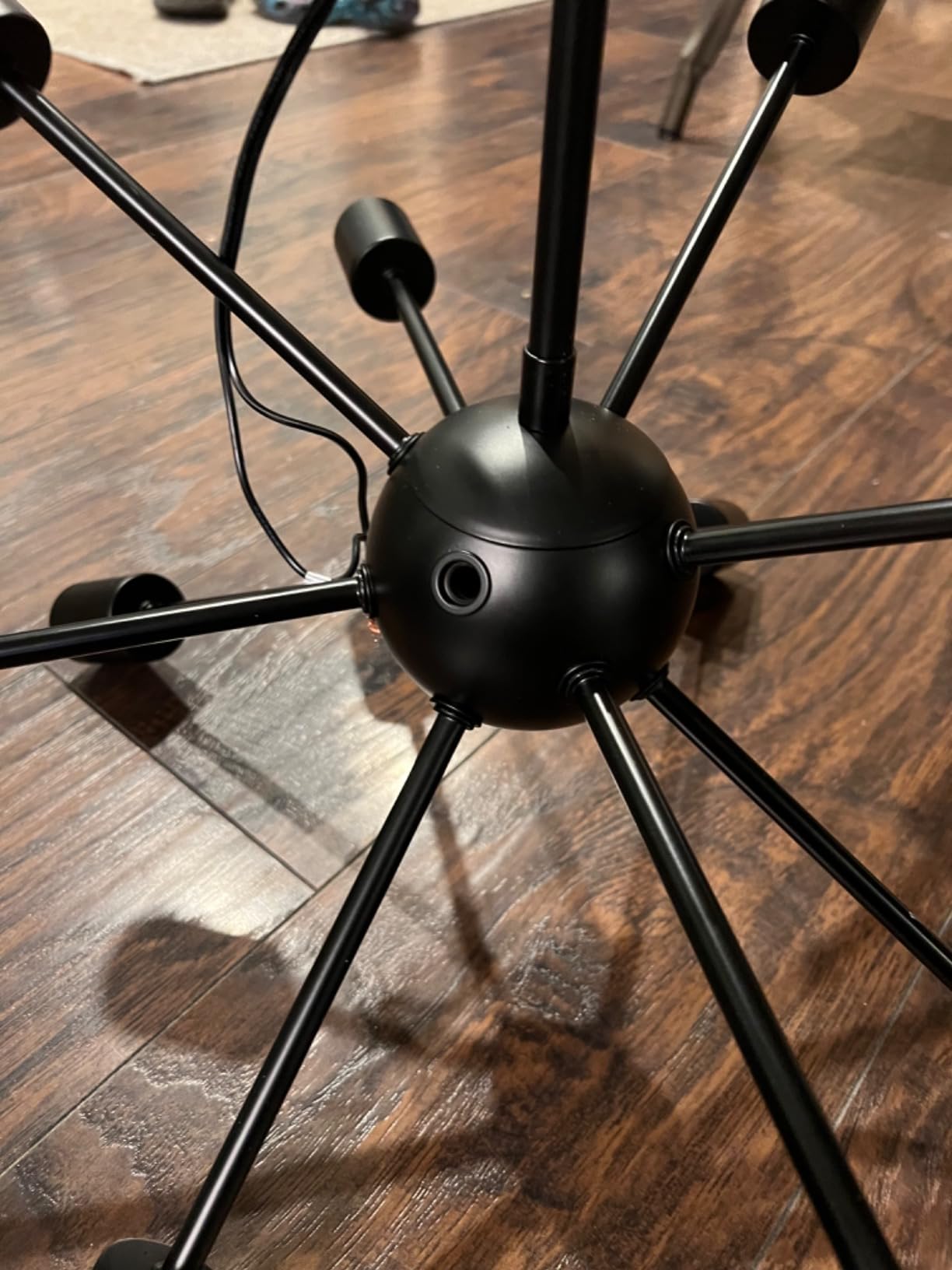 18-Light Black Sputnik Light Fixture, Farmhouse Chandeliers for Dining Room | Mid Century Starburst Lighting Vintage Industrial Pendant Ceiling Hanging for Living Room Bedroom Kitchen Foyer Hallway customer photo 2
