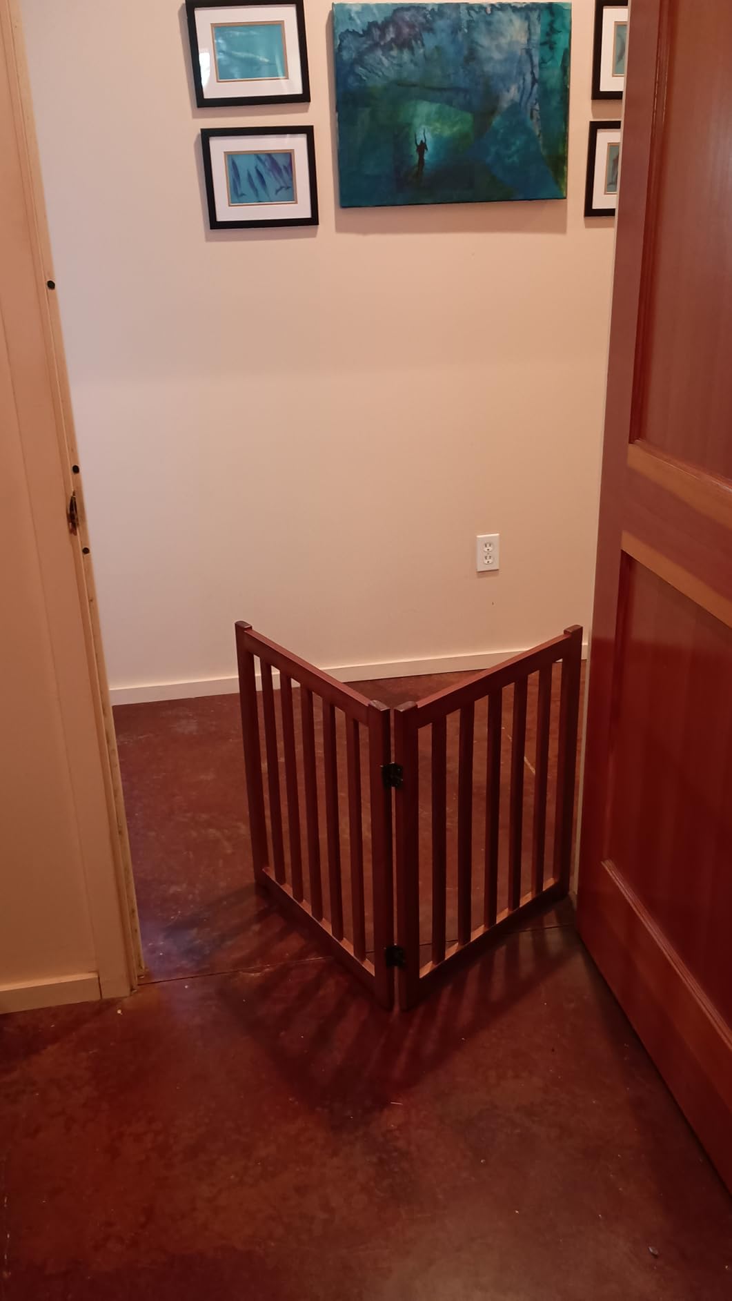 LZRS Wooden Free Standing Dog Gate 40