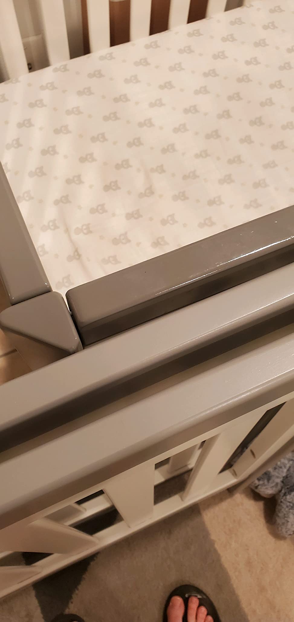 Delta Children Tribeca 4-in-1 Baby Convertible Crib, Bianca White/Natural customer photo 1