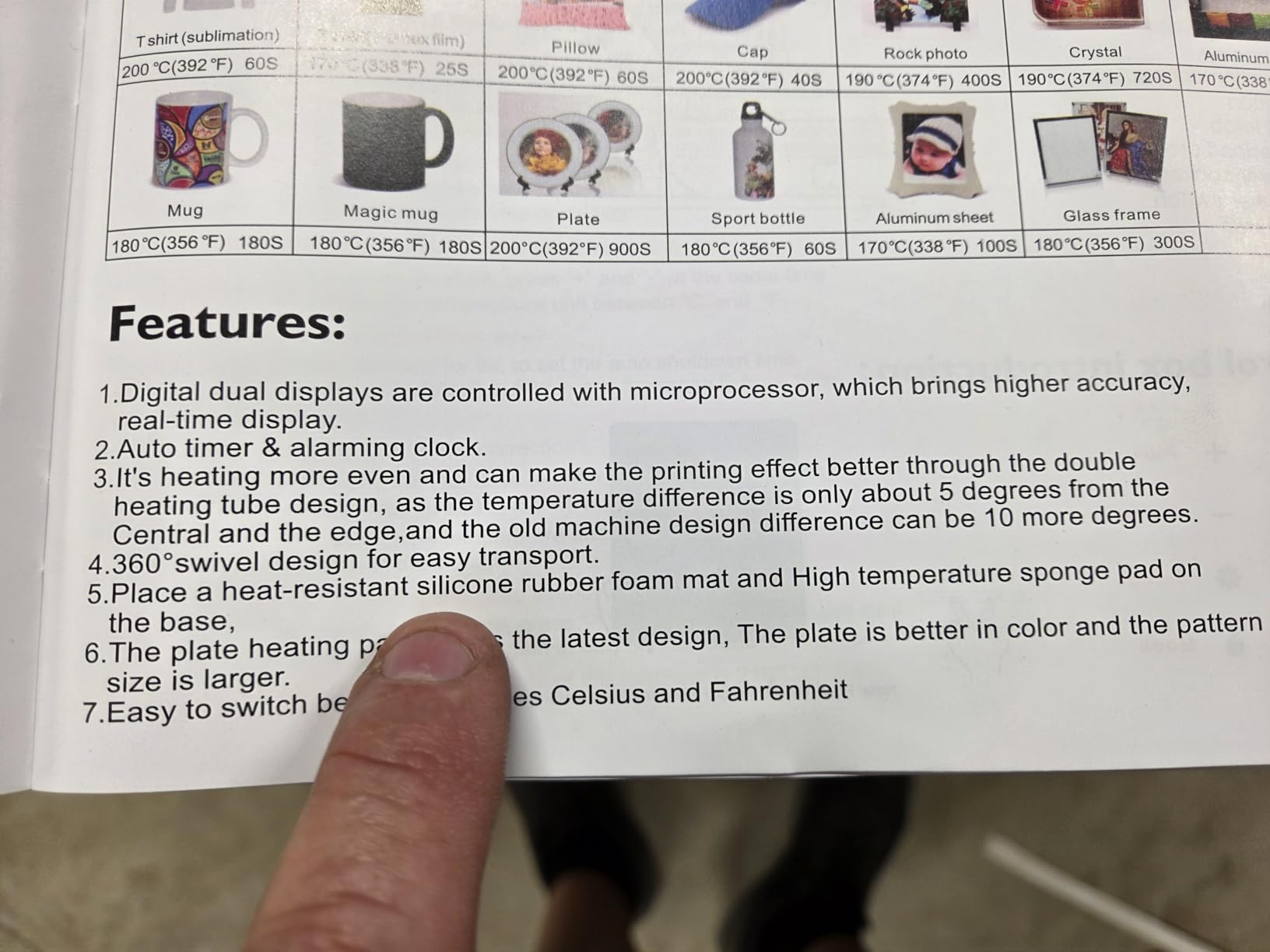 AKEYDIY Professional 8 in 1 Heat Press Machine Sublimation Machine 12