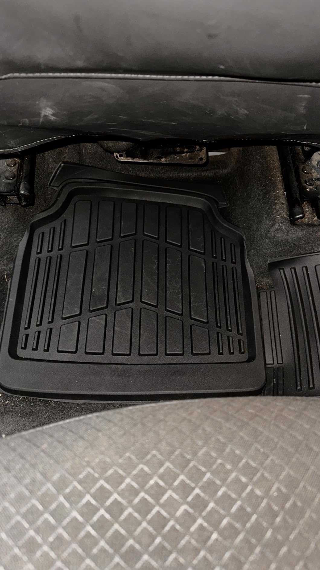 CAT ToughRide Heavy Duty Rubber Floor Mats & Cargo Trunk Liner for Car SUV Van Sedan, Black - Trim to Fit, All Weather Deep Dish Automotive Floor Mat customer photo 1