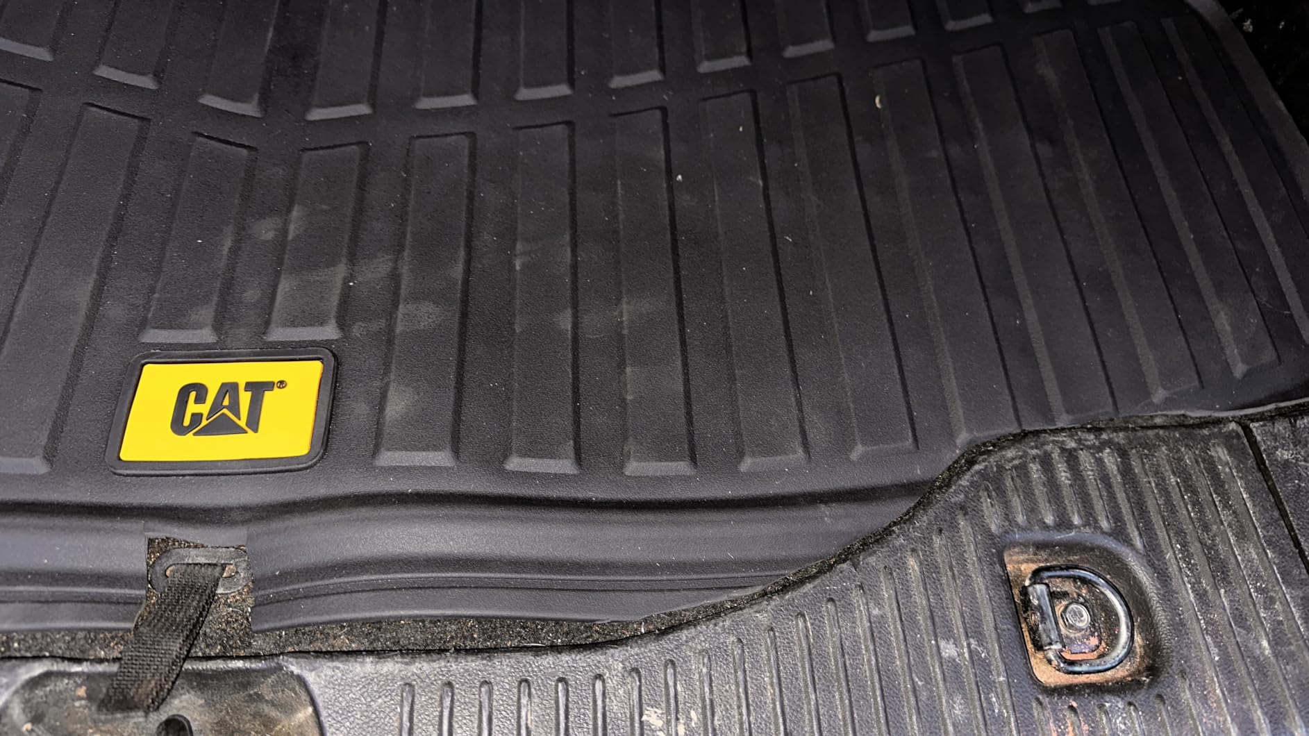 CAT ToughRide Heavy Duty Rubber Floor Mats & Cargo Trunk Liner for Car SUV Van Sedan, Black - Trim to Fit, All Weather Deep Dish Automotive Floor Mat customer photo 2