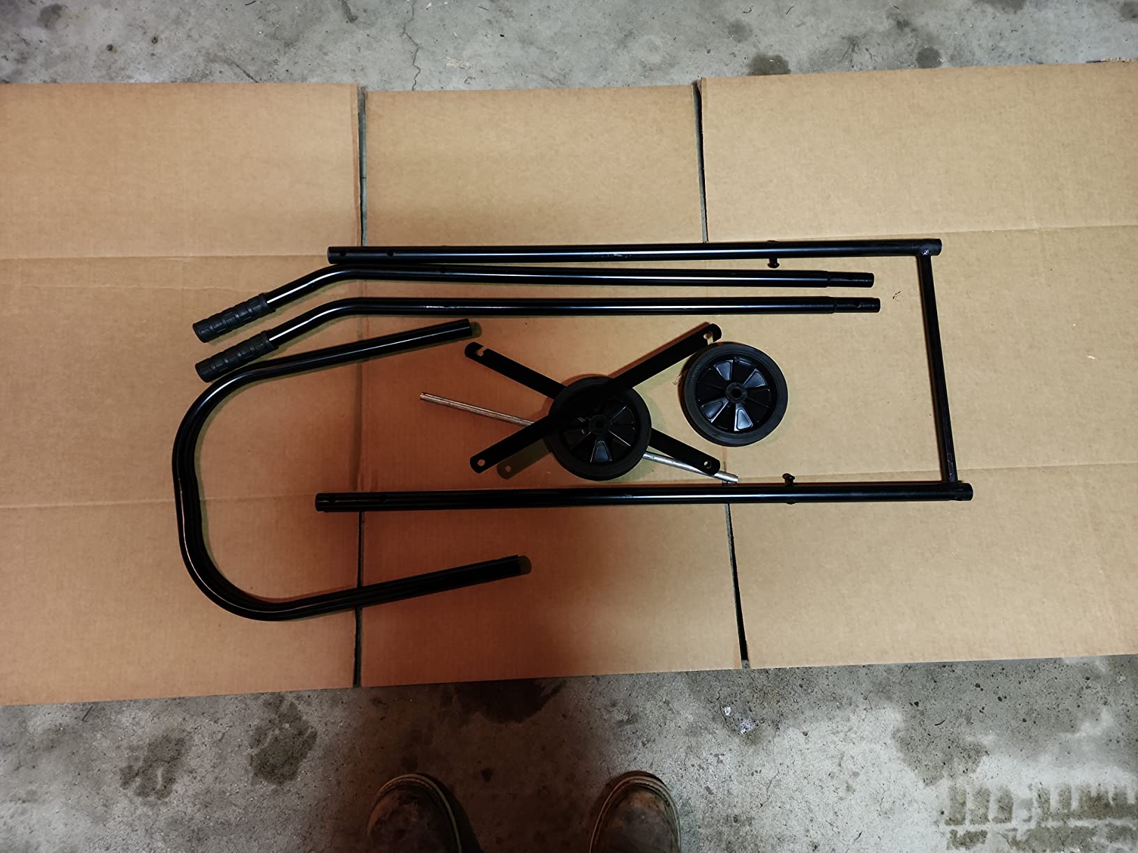 Outboard Boat Motor Stand, Engine Carrier Cart Dolly for Storage 2 - 40HP 165LBS Capacity for Yamaha Mercury Hidea customer photo 1