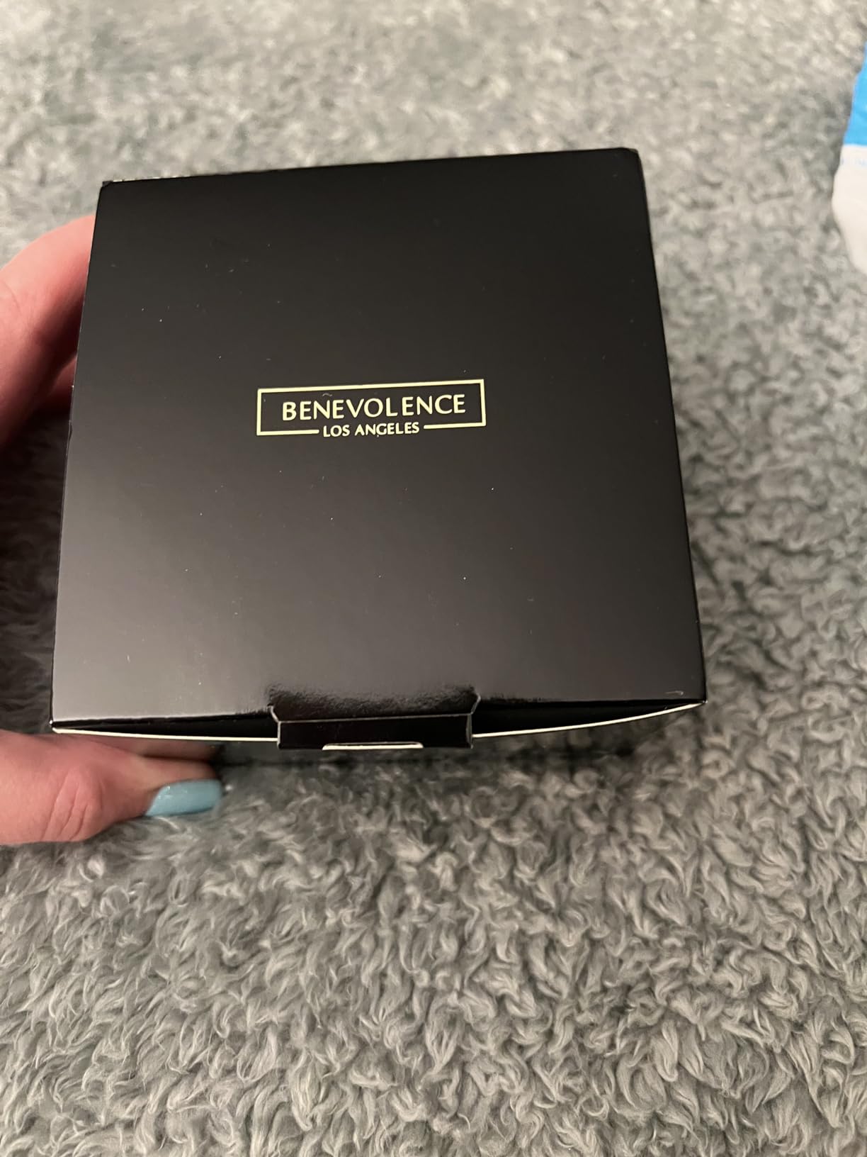 Benevolence LA Featured in Oprah's Favorite Things Plush Velvet Travel Jewelry Box - Jewelry Organizer Case with Mirror - Birthday Gifts for Women - Navy Blue customer photo 2